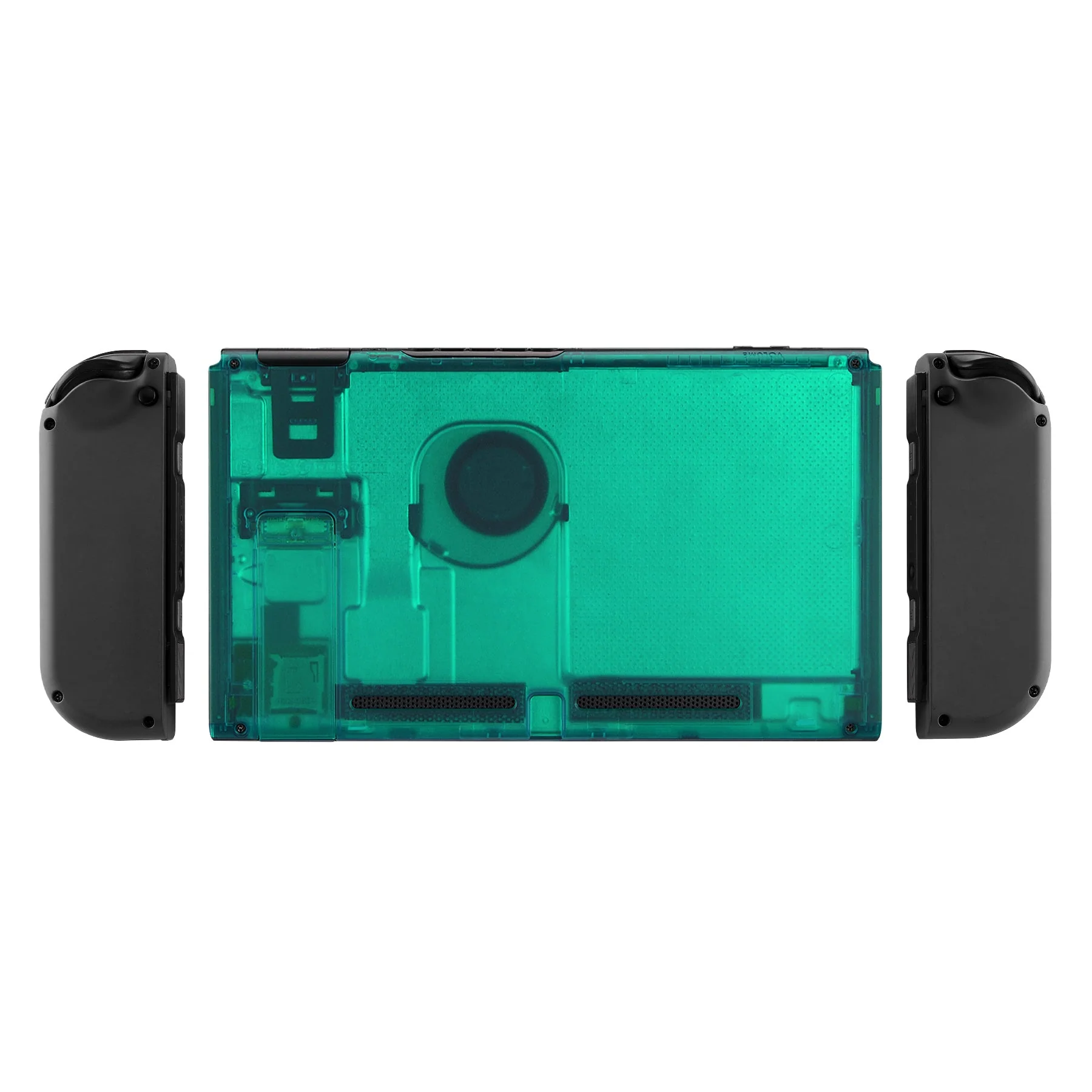 eXtremeRate Replacement Back Plate with Kickstand for Nintendo Switch Console - Emerald Green - Image 3