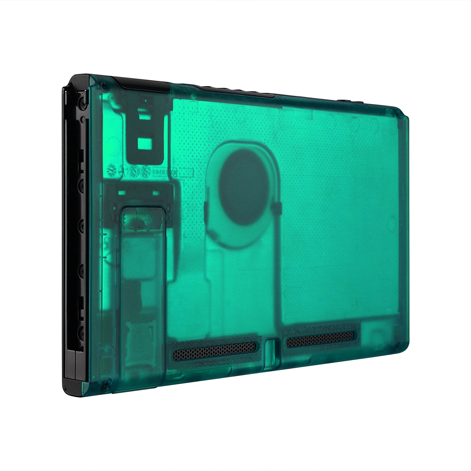 eXtremeRate Replacement Back Plate with Kickstand for Nintendo Switch Console - Emerald Green - Image 5