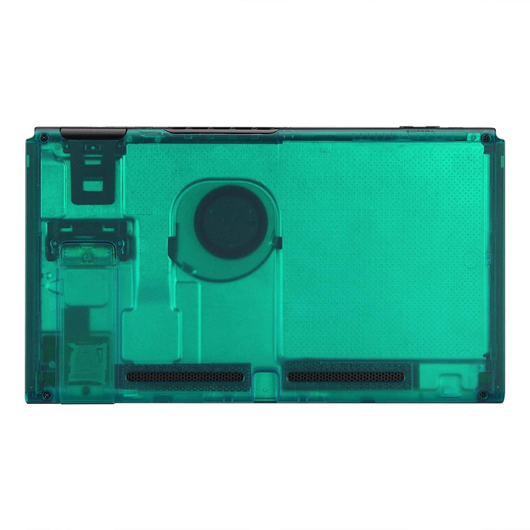 eXtremeRate Replacement Back Plate with Kickstand for Nintendo Switch Console - Emerald Green - Image 6