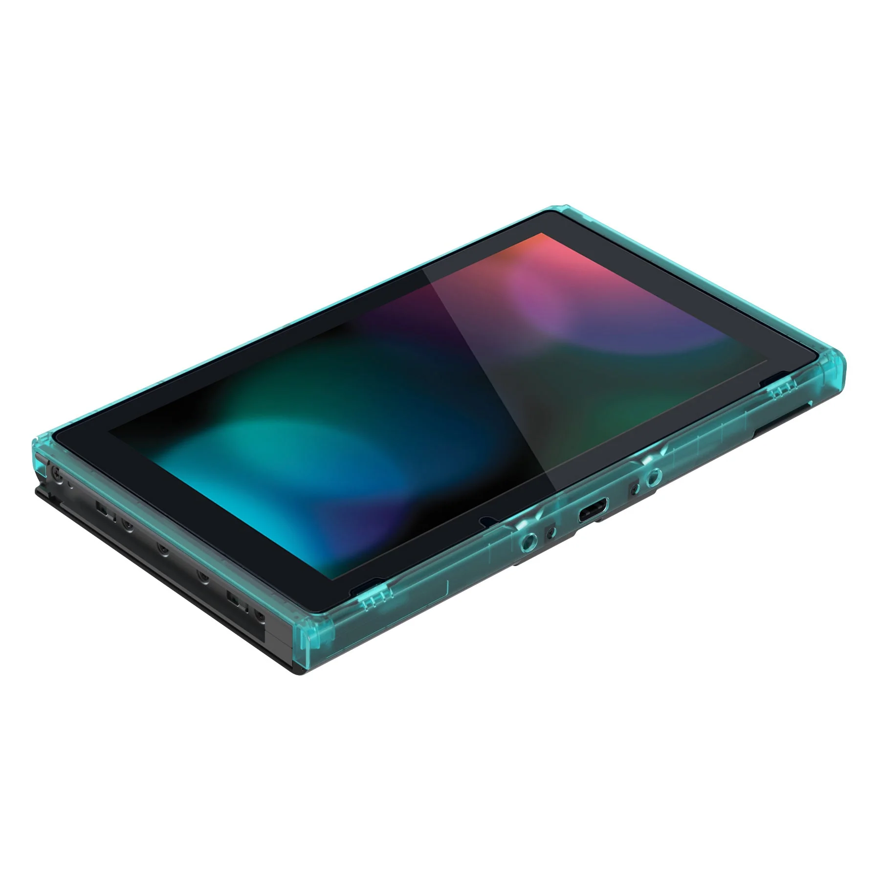 eXtremeRate DIY Replacement Housing Shell Front Frame with Volume Up Down Power Buttons for NS Switch Console - Emerald Green - Image 6