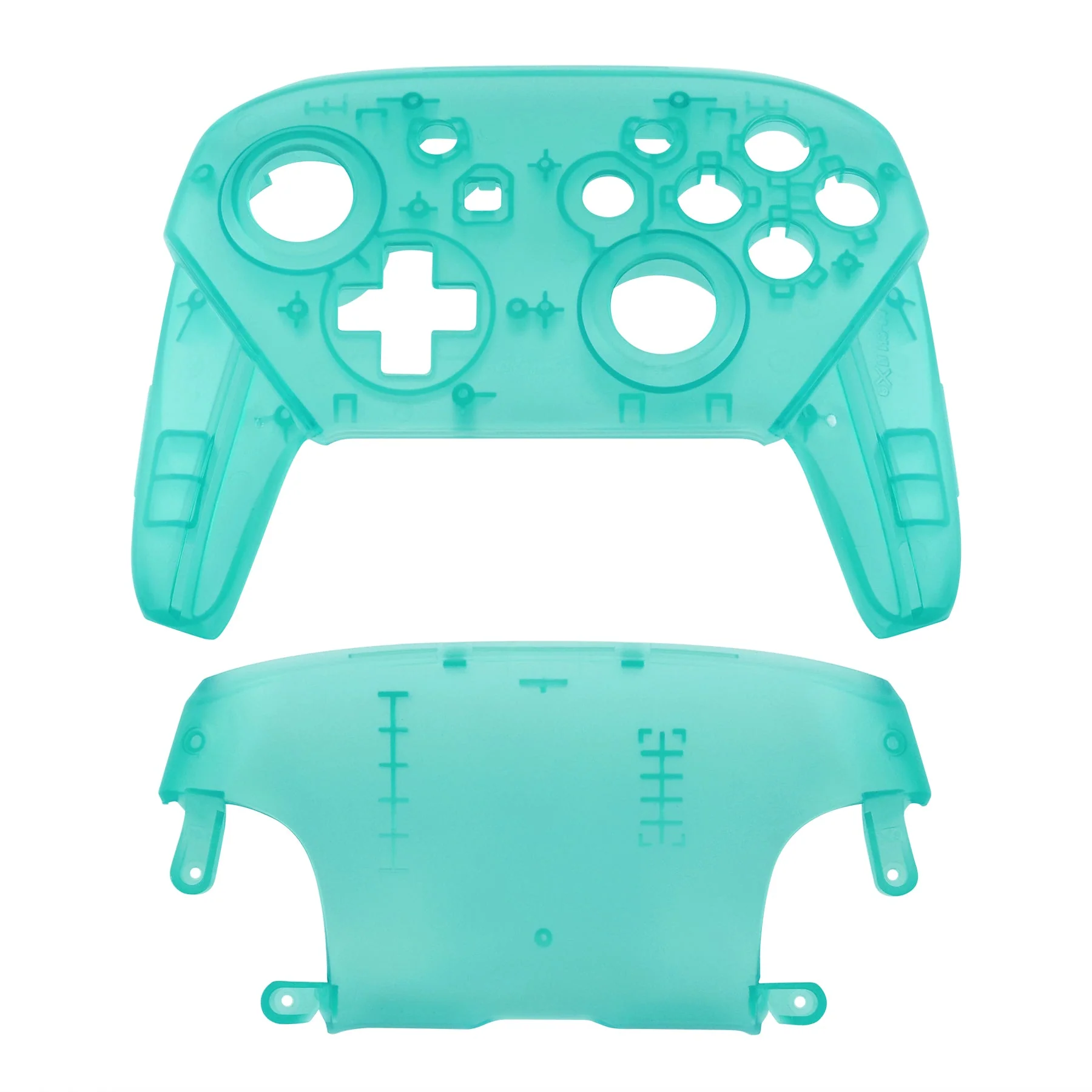 eXtremeRate Replacement Faceplate and Backplate for Nintendo Switch Pro Controller - Emerald Green - Image 2
