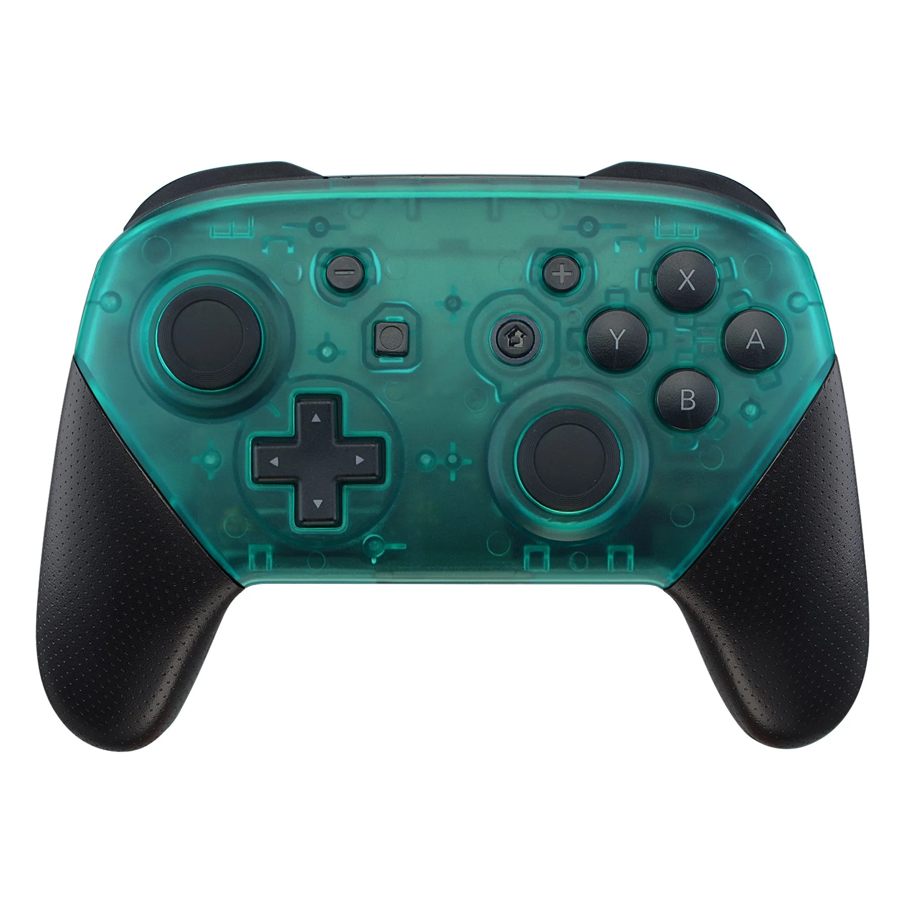 eXtremeRate Replacement Faceplate and Backplate for Nintendo Switch Pro Controller - Emerald Green - Image 3