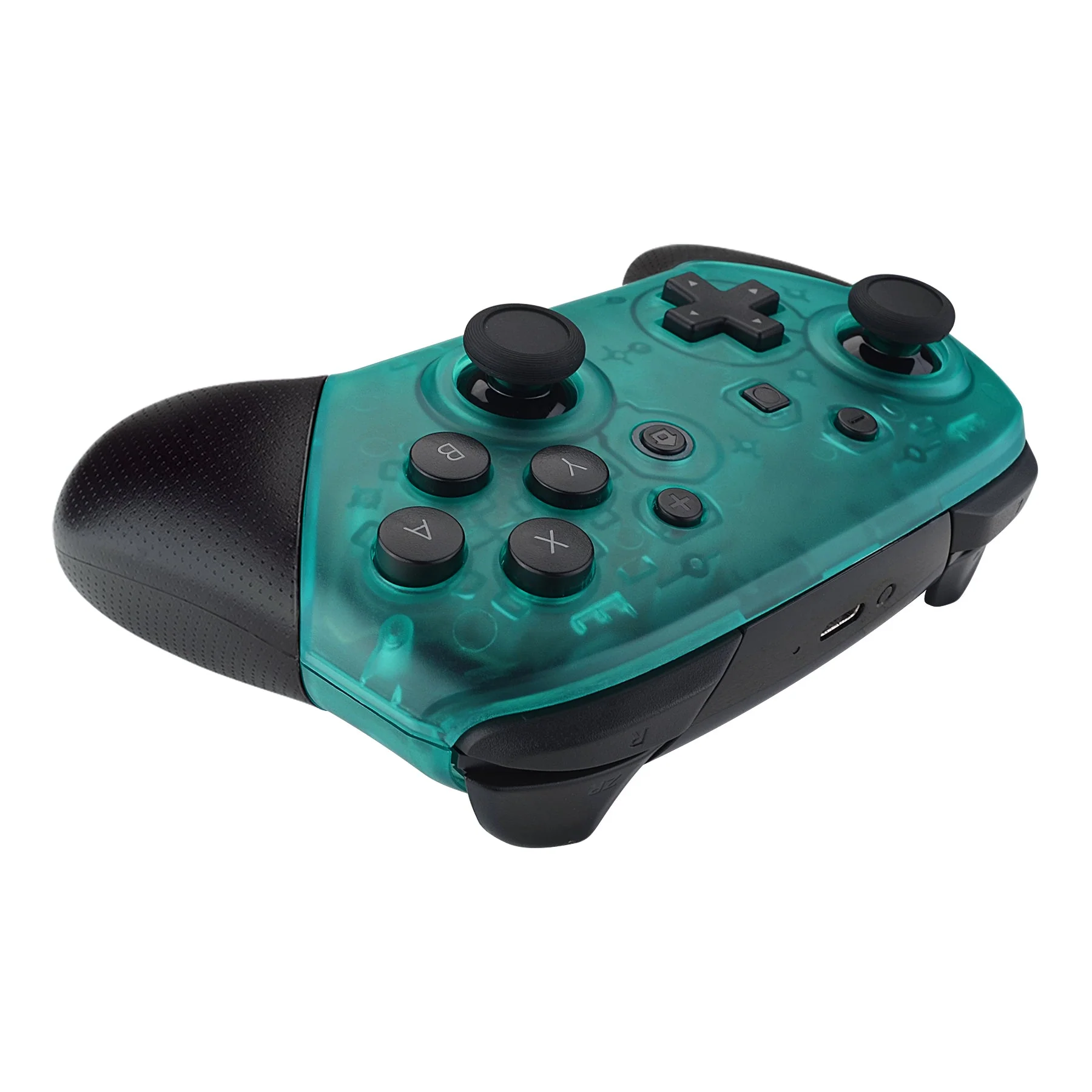 eXtremeRate Replacement Faceplate and Backplate for Nintendo Switch Pro Controller - Emerald Green - Image 6