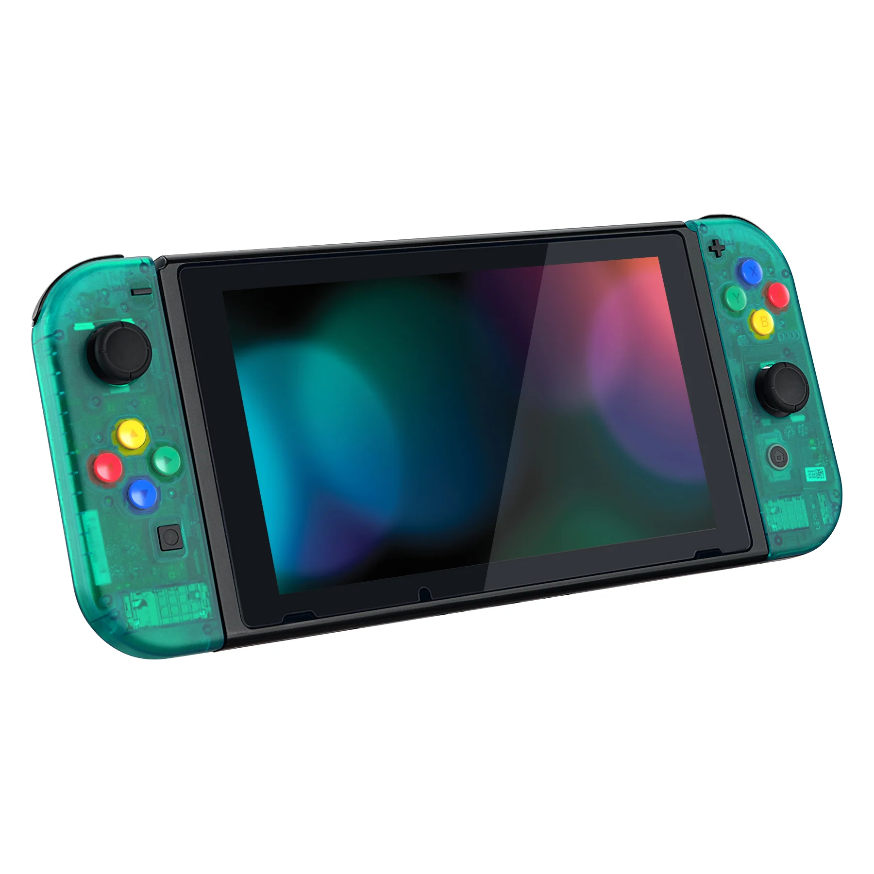 eXtremeRate Replacement Full Set Shell Case with Buttons for Joycon of NS Switch - Emerald Green - Image 6