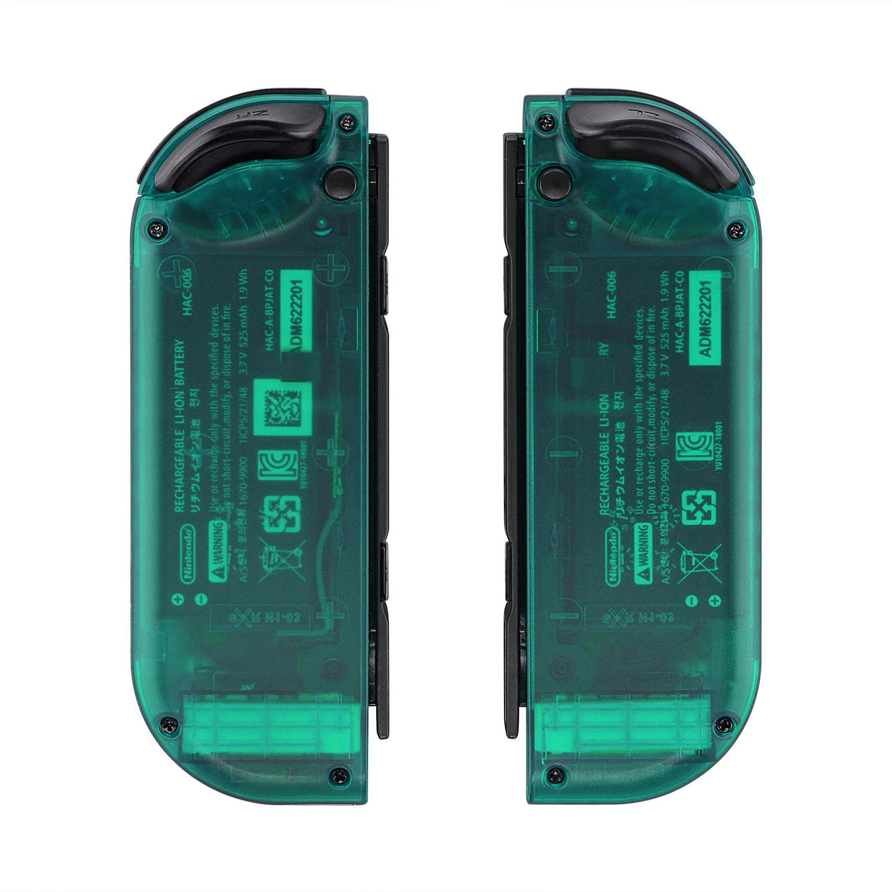 eXtremeRate Replacement Full Set Shell Case with Buttons for Joycon of NS Switch - Emerald Green - Image 8