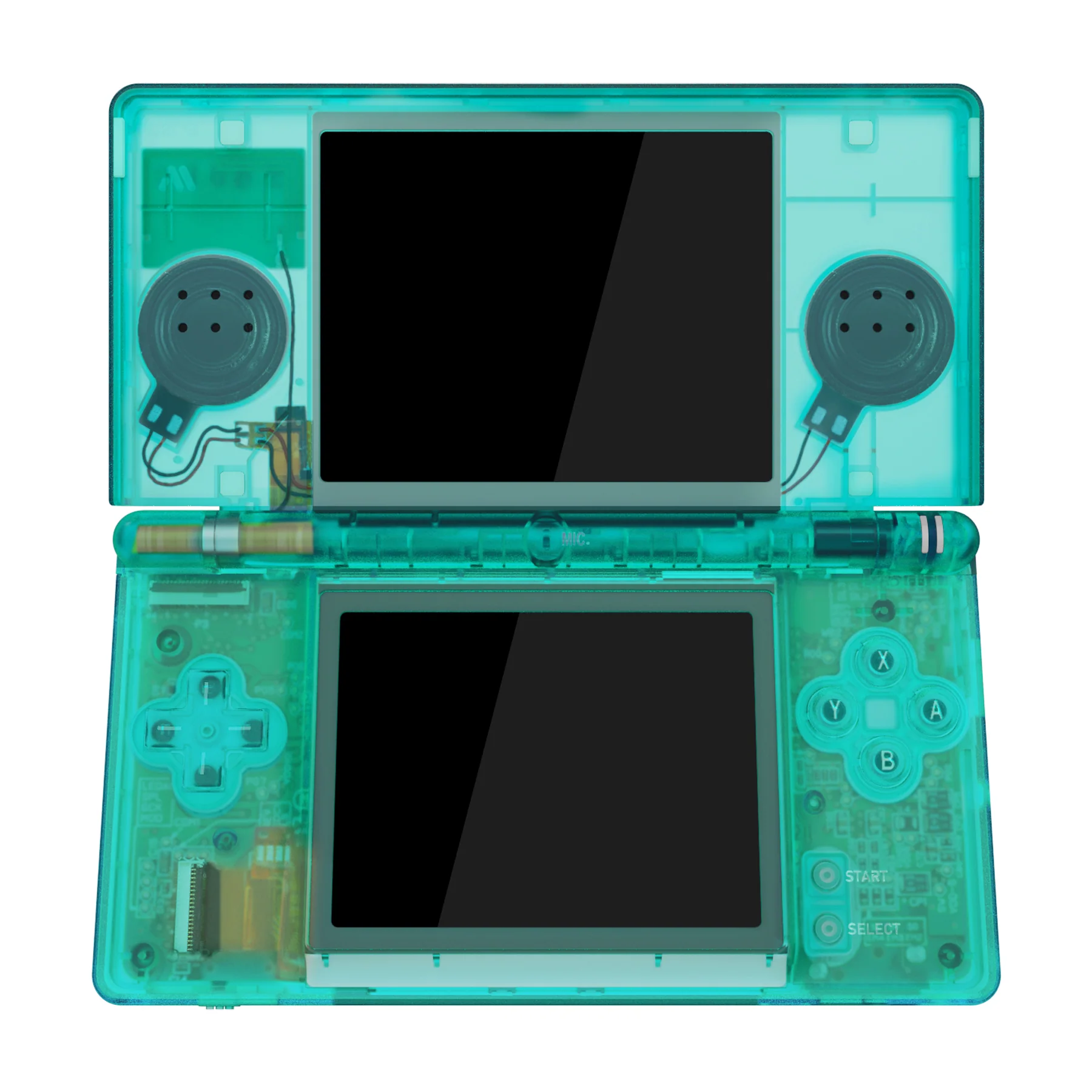 eXtremeRate Replacement Full Housing Shell & Buttons with Screen Lens for Nintendo DS Lite NDSL - Emerald Green - Image 3