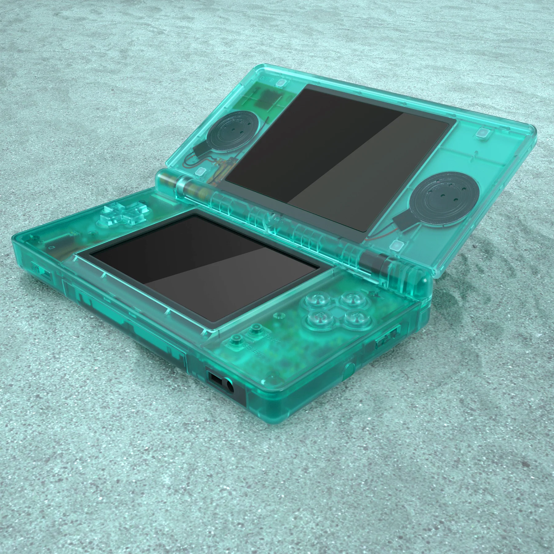 eXtremeRate Replacement Full Housing Shell & Buttons with Screen Lens for Nintendo DS Lite NDSL - Emerald Green - Image 7