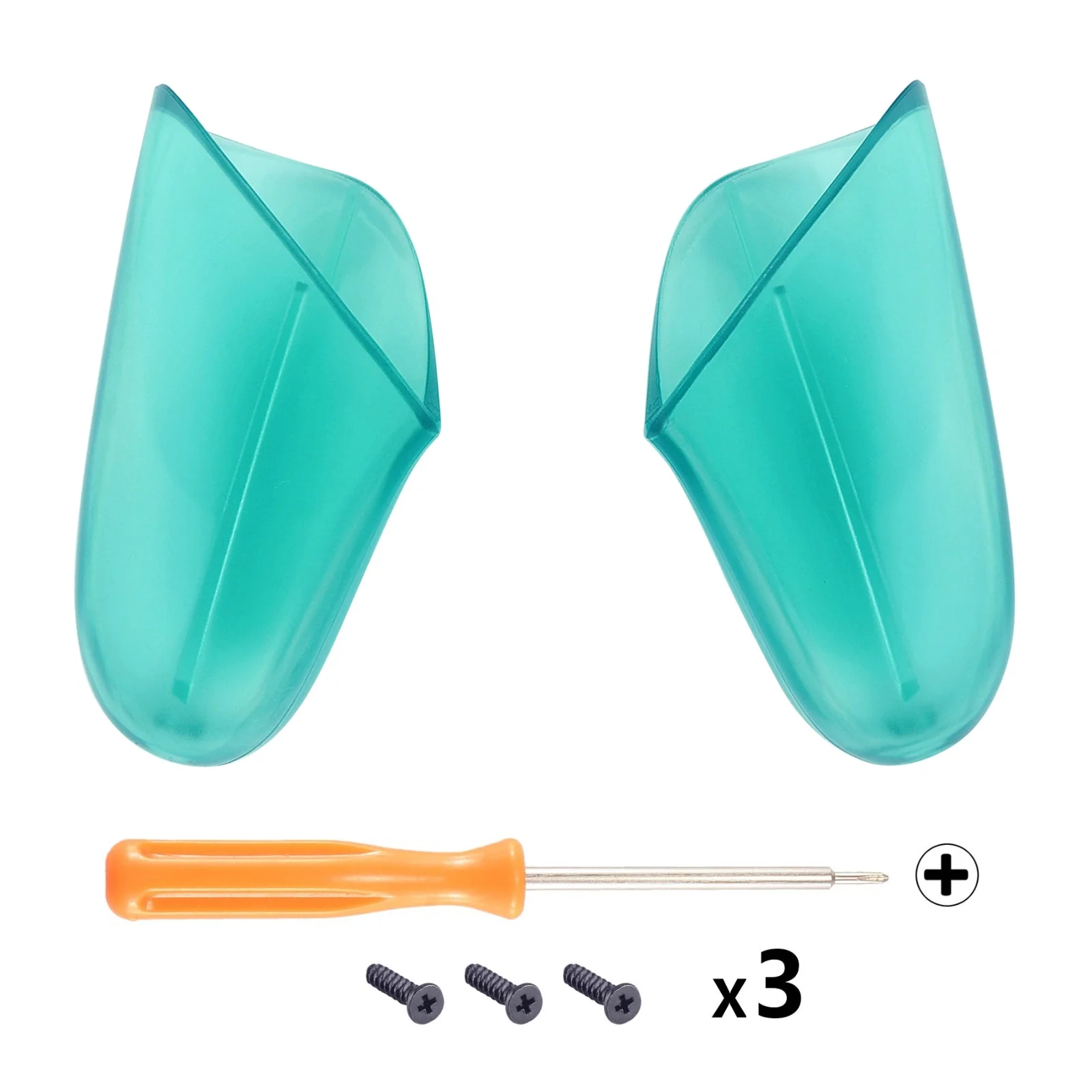 eXtremeRate Replacement Handle Grips for Nintendo Switch Pro Controller - Emerald Green - Image 2