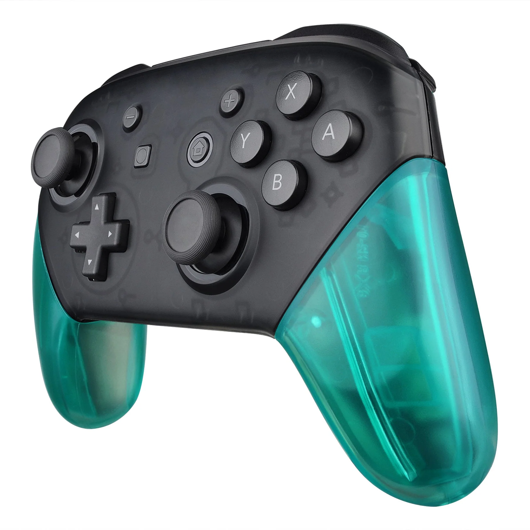 eXtremeRate Replacement Handle Grips for Nintendo Switch Pro Controller - Emerald Green - Image 3