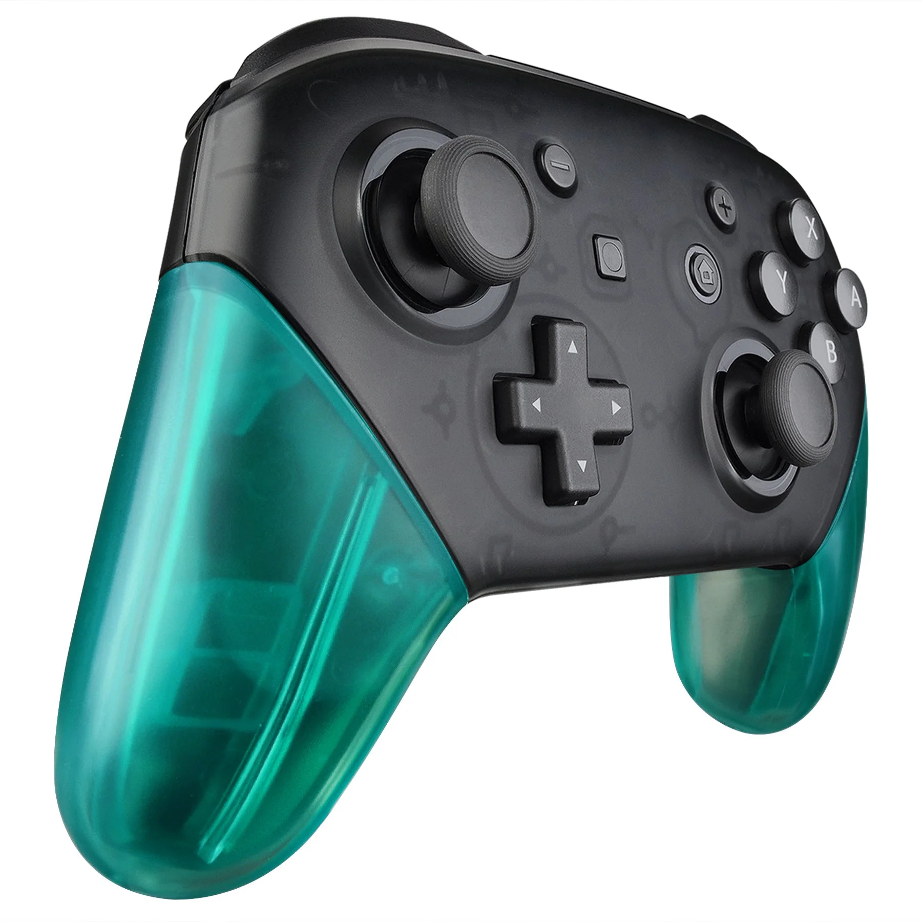 eXtremeRate Replacement Handle Grips for Nintendo Switch Pro Controller - Emerald Green - Image 4