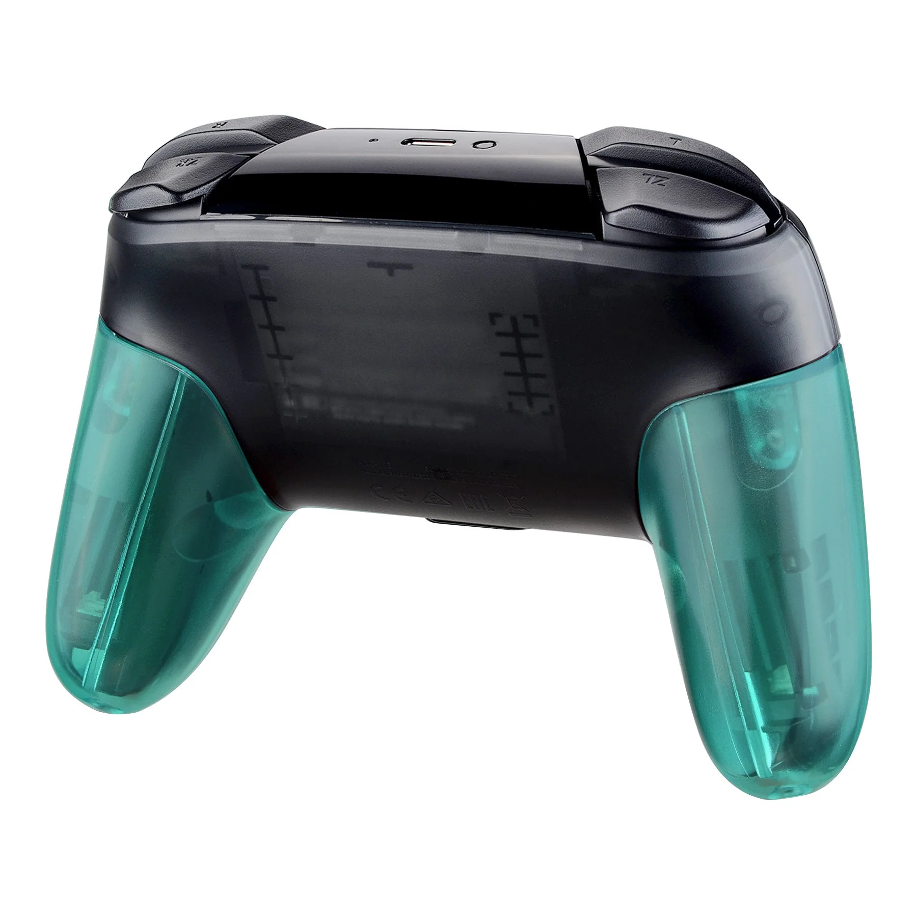 eXtremeRate Replacement Handle Grips for Nintendo Switch Pro Controller - Emerald Green - Image 5