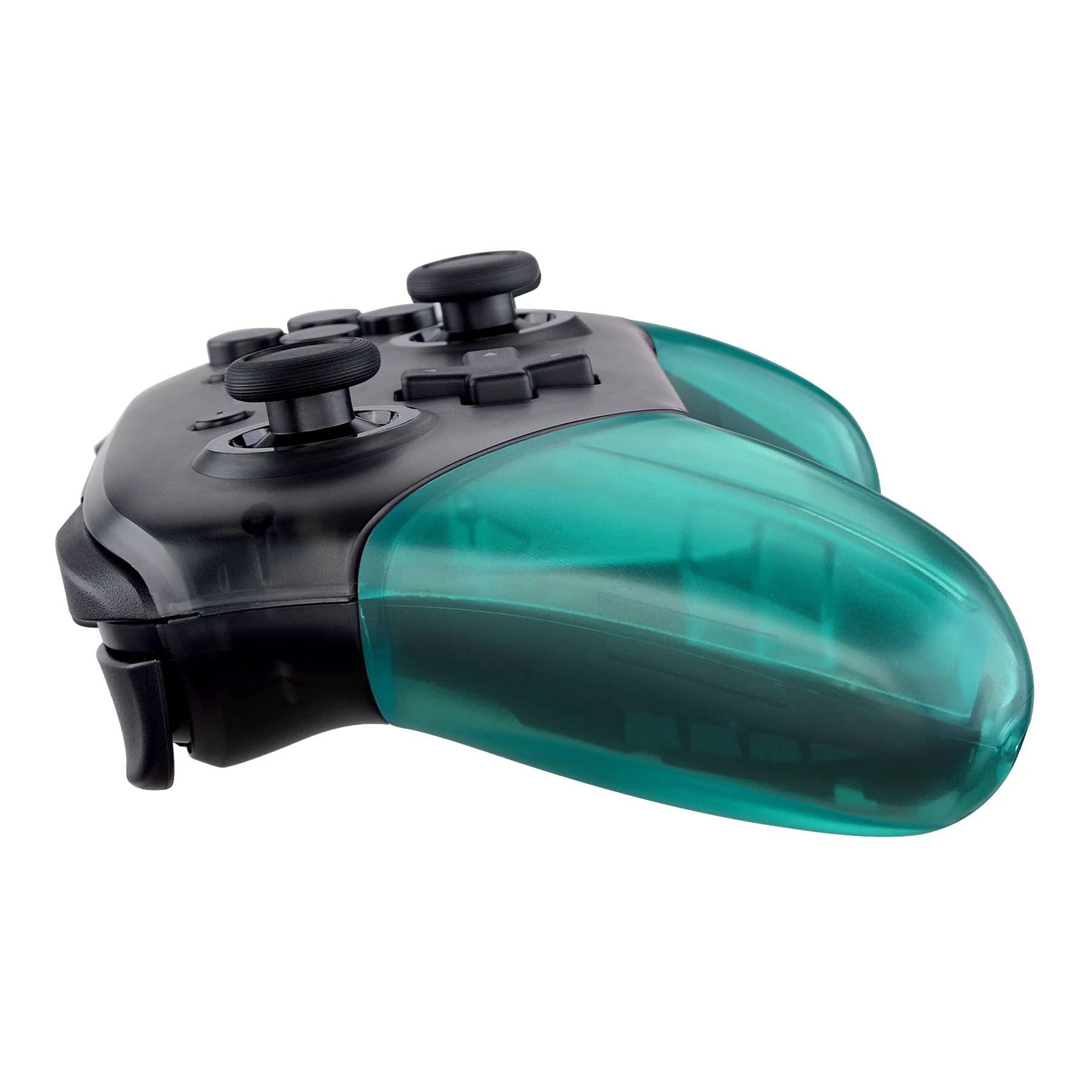 eXtremeRate Replacement Handle Grips for Nintendo Switch Pro Controller - Emerald Green - Image 6