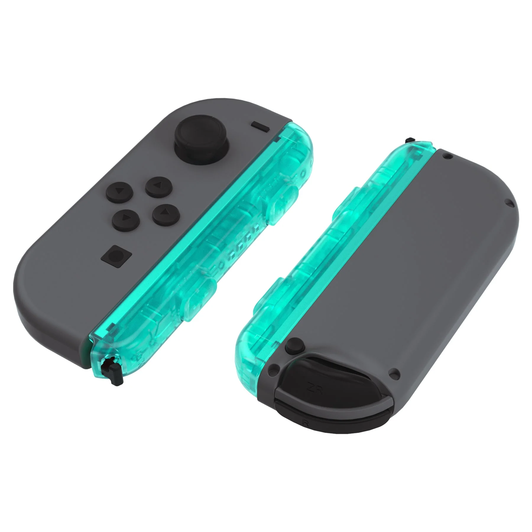 eXtremeRate 2 Pack Custom Replacement shell for Joycon Strap of NS Switch - Emerald Green - Image 4