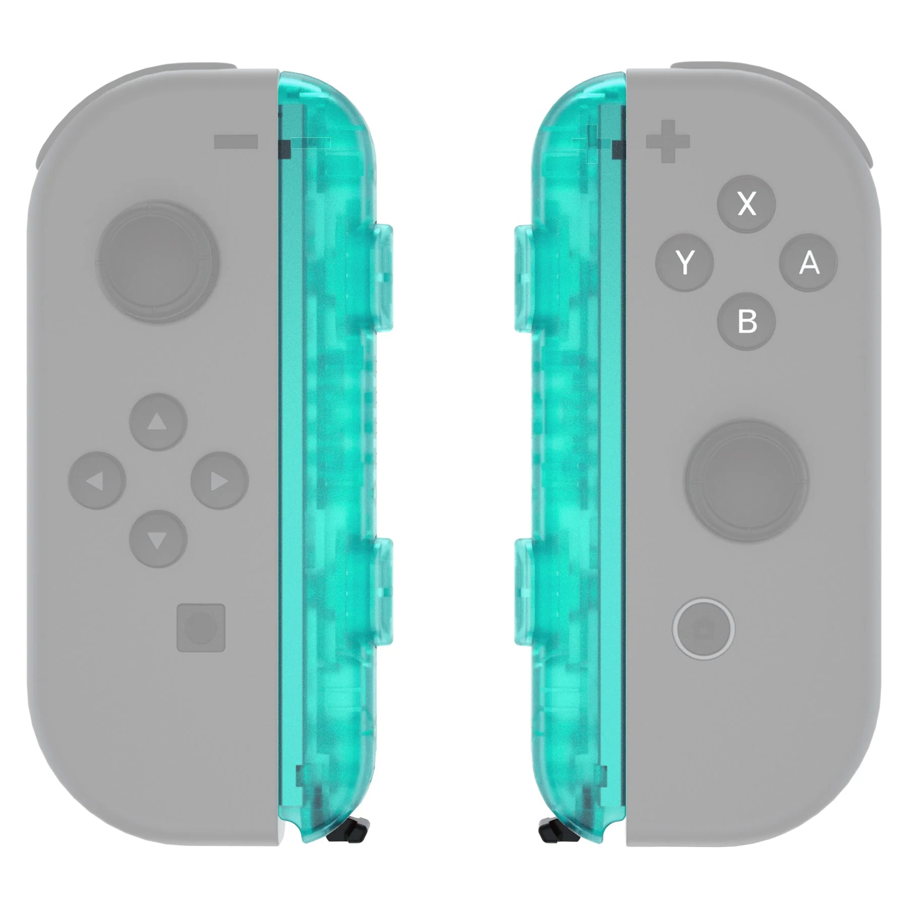 eXtremeRate 2 Pack Custom Replacement shell for Joycon Strap of NS Switch - Emerald Green - Image 5