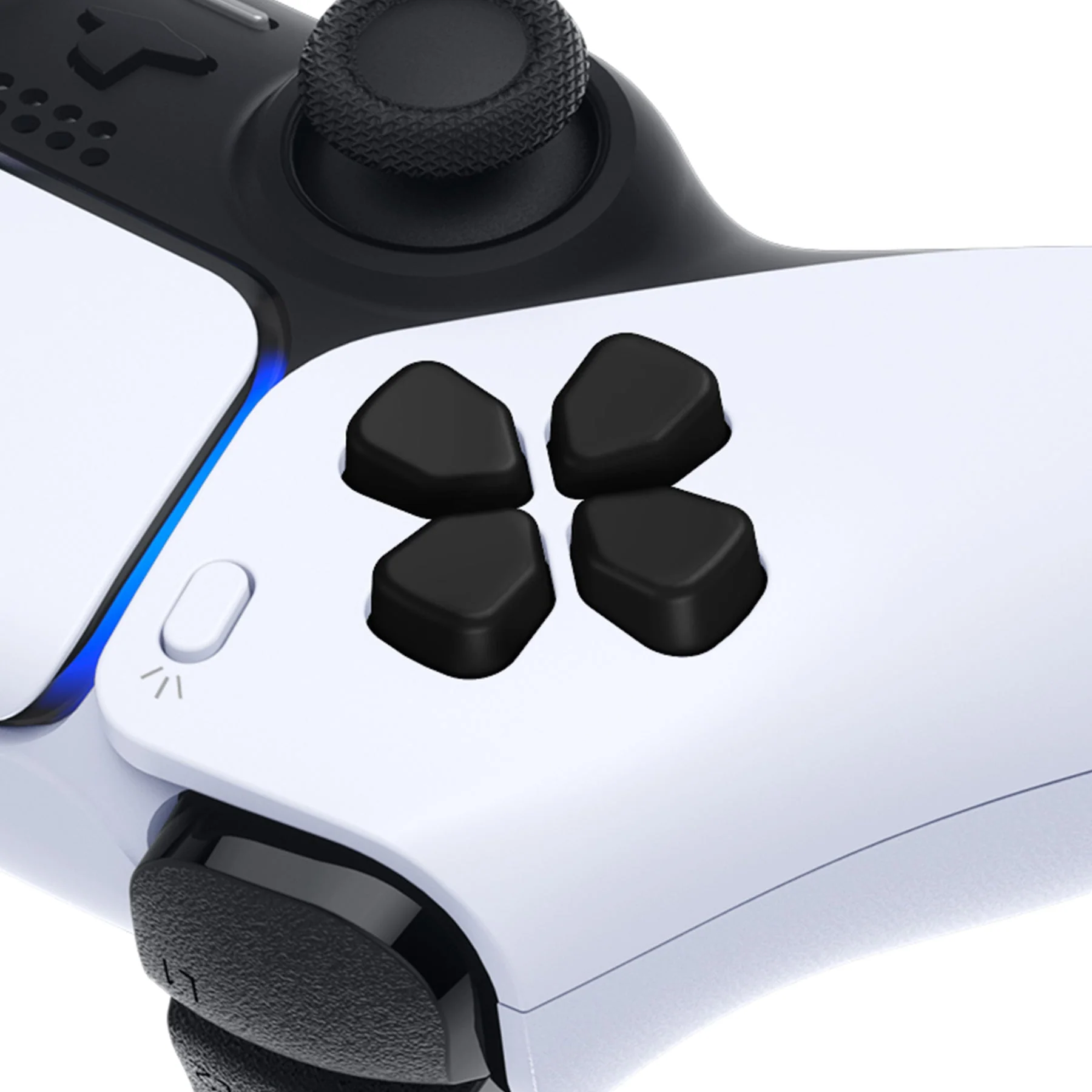 eXtremeRate Ergonomic Split Dpad Buttons (SDP Buttons) for PS5 & PS5 Edge & PS4 All Model Controller - Black - Image 6