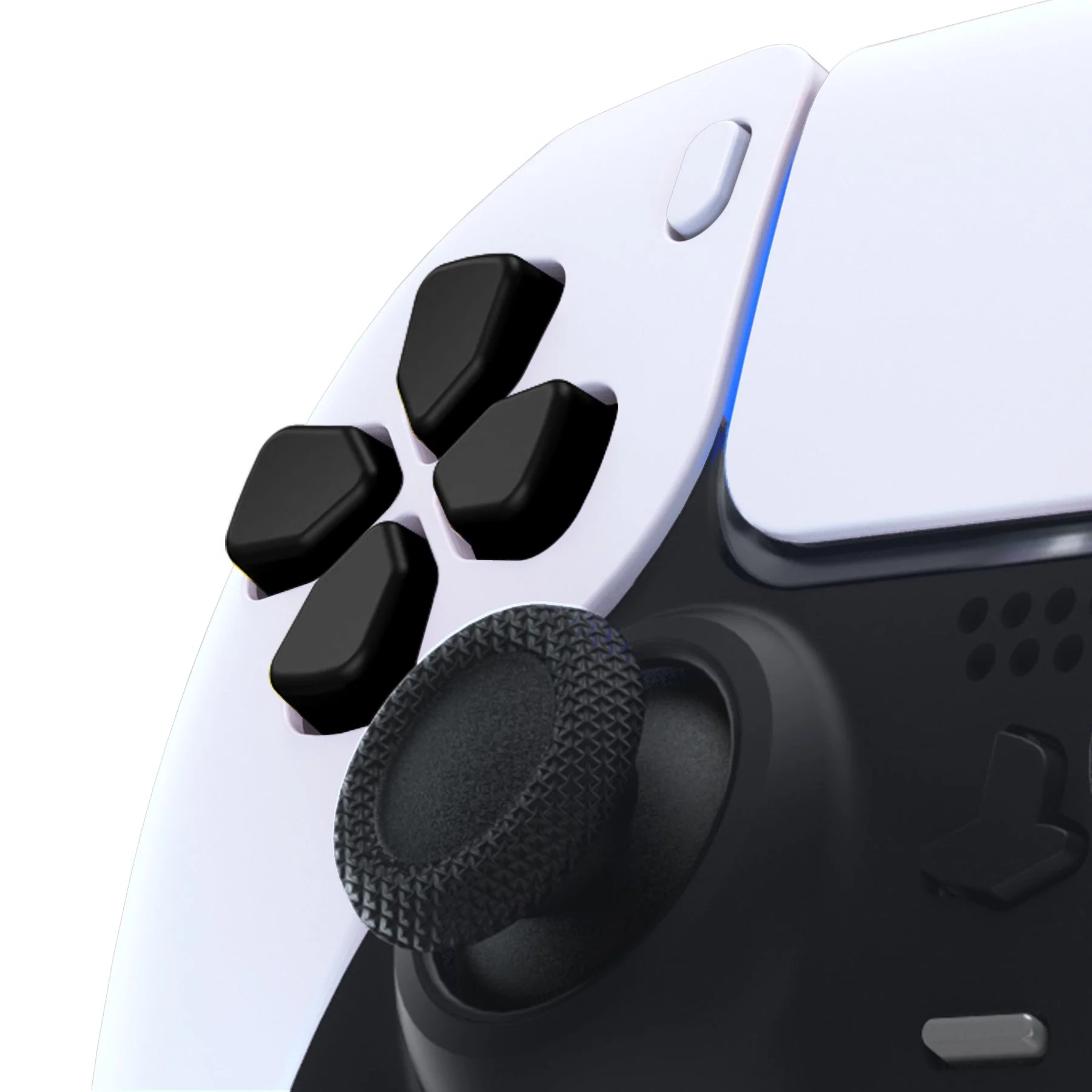 eXtremeRate Ergonomic Split Dpad Buttons (SDP Buttons) for PS5 & PS5 Edge & PS4 All Model Controller - Black - Image 7