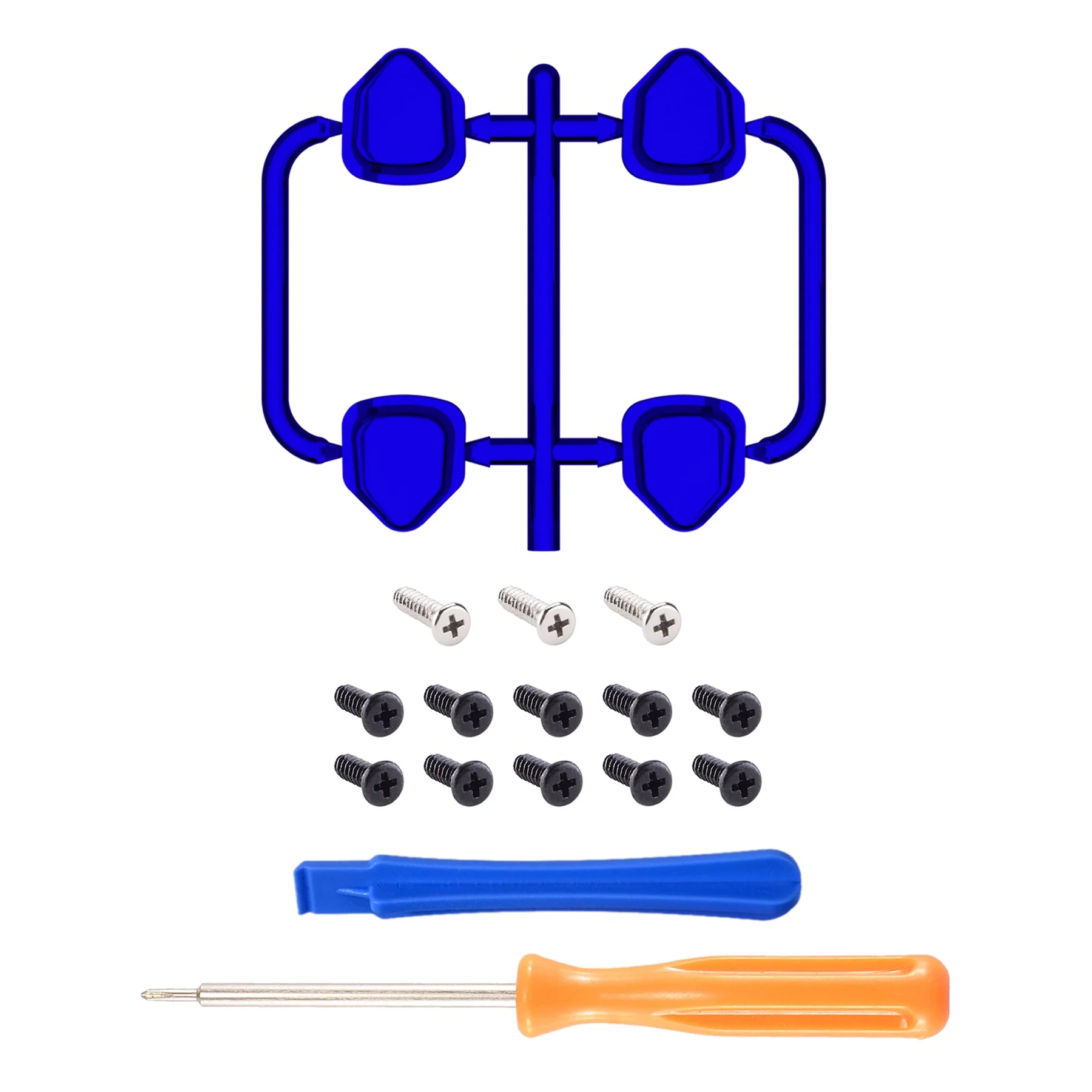 eXtremeRate Ergonomic Split Dpad Buttons (SDP Buttons) for PS5 & PS5 Edge & PS4 All Model Controller - Chrome Blue - Image 2