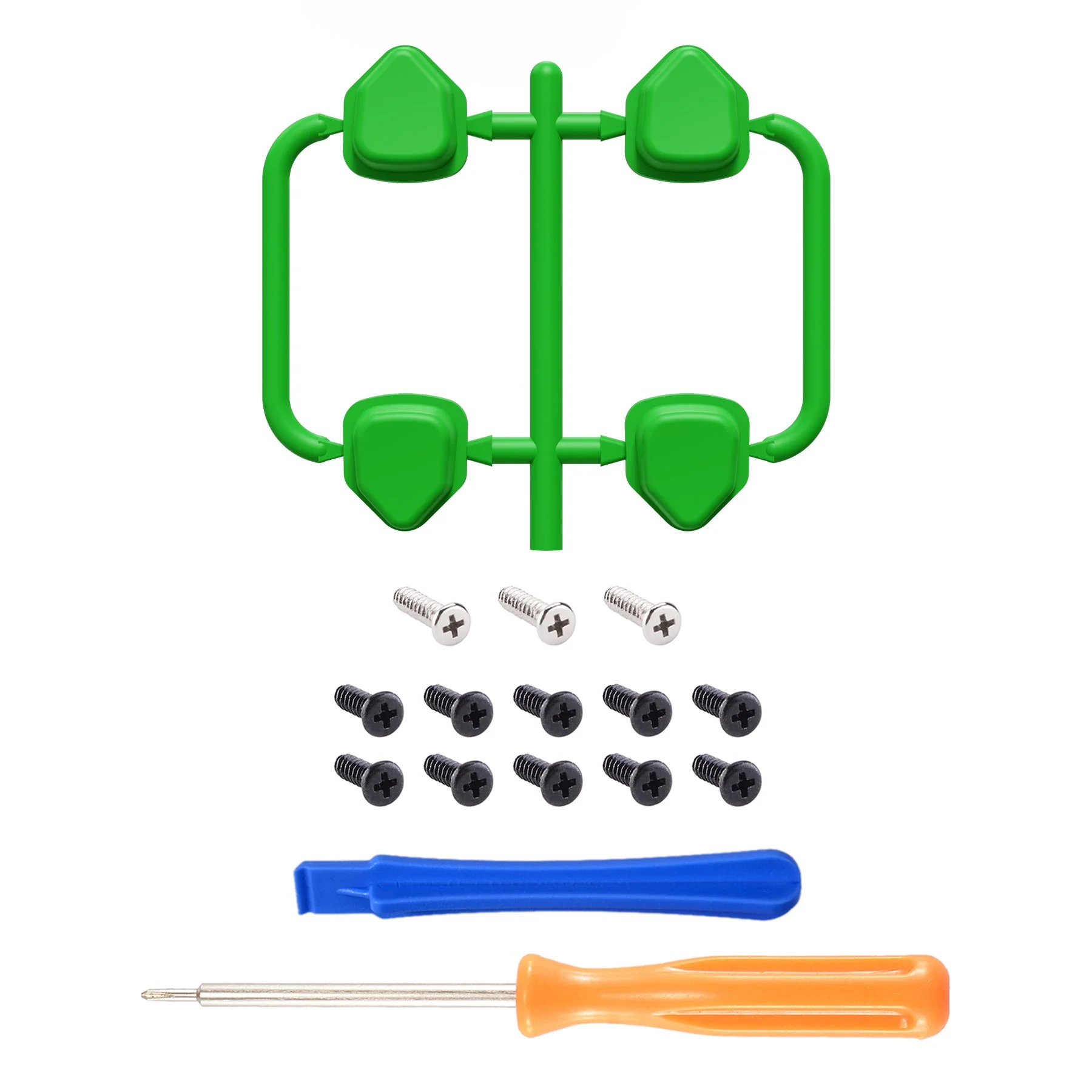 eXtremeRate Ergonomic Split Dpad Buttons (SDP Buttons) for PS5 & PS5 Edge & PS4 All Model Controller - Green - Image 2