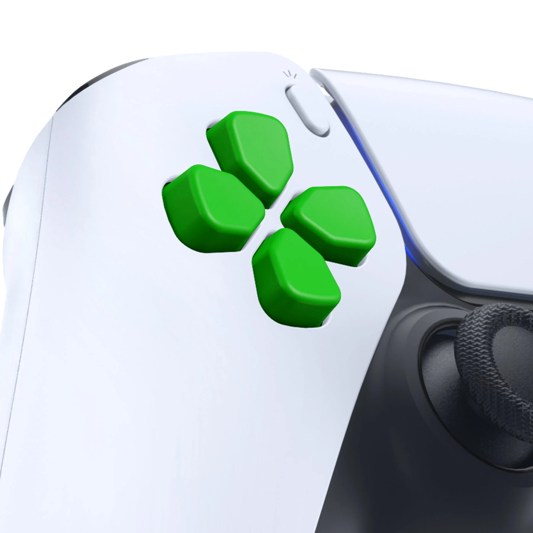 eXtremeRate Ergonomic Split Dpad Buttons (SDP Buttons) for PS5 & PS5 Edge & PS4 All Model Controller - Green - Image 4