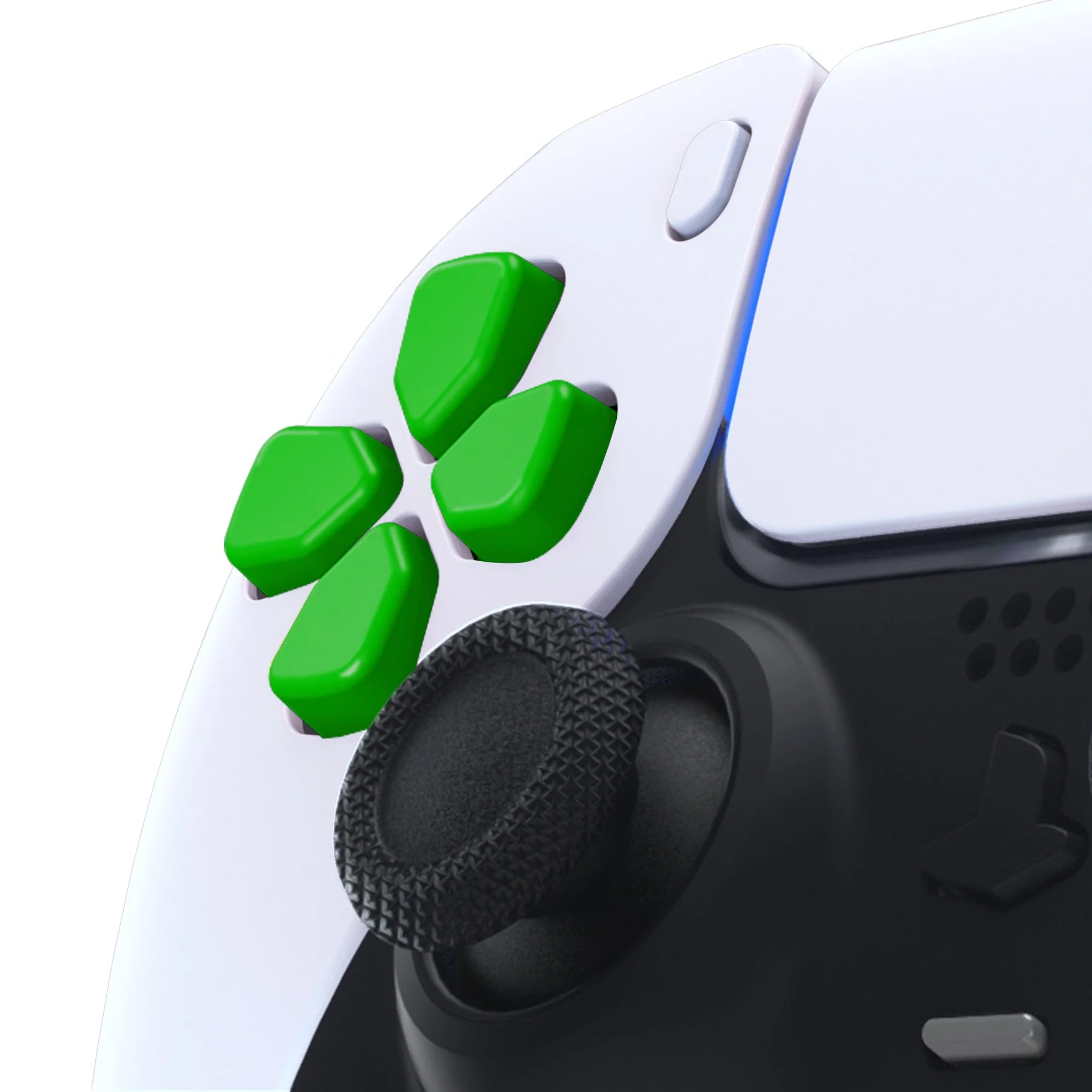 eXtremeRate Ergonomic Split Dpad Buttons (SDP Buttons) for PS5 & PS5 Edge & PS4 All Model Controller - Green - Image 7