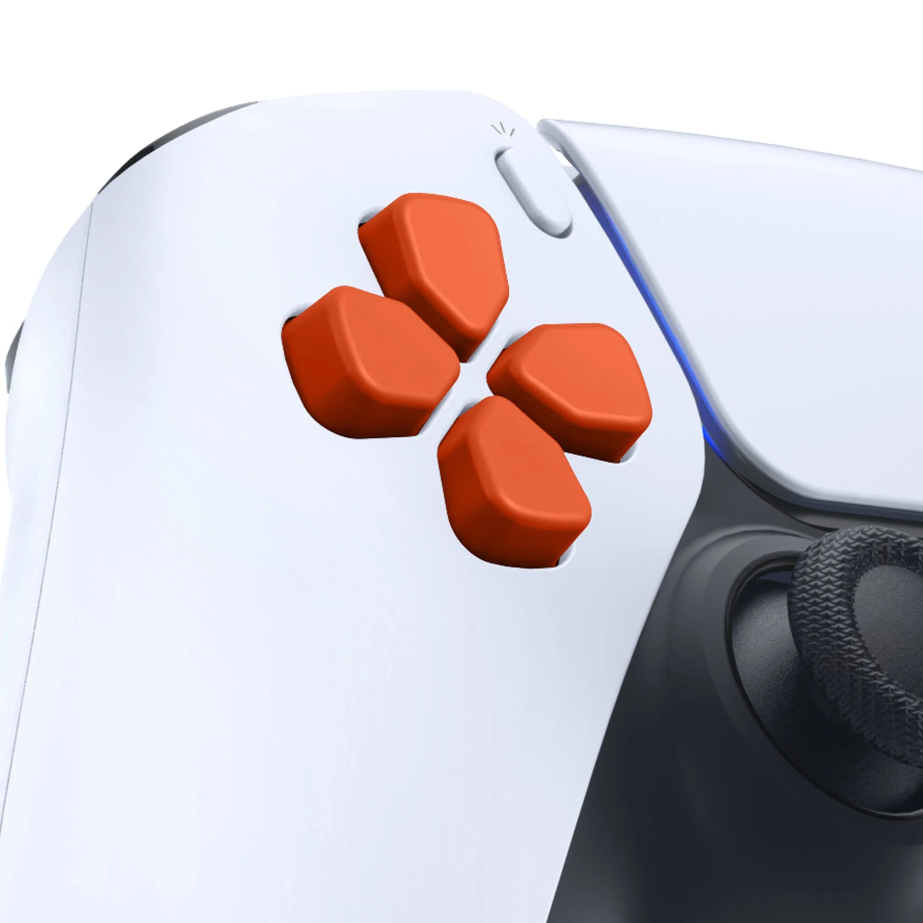 eXtremeRate Ergonomic Split Dpad Buttons (SDP Buttons) for PS5 & PS5 Edge & PS4 All Model Controller - Orange - Image 4