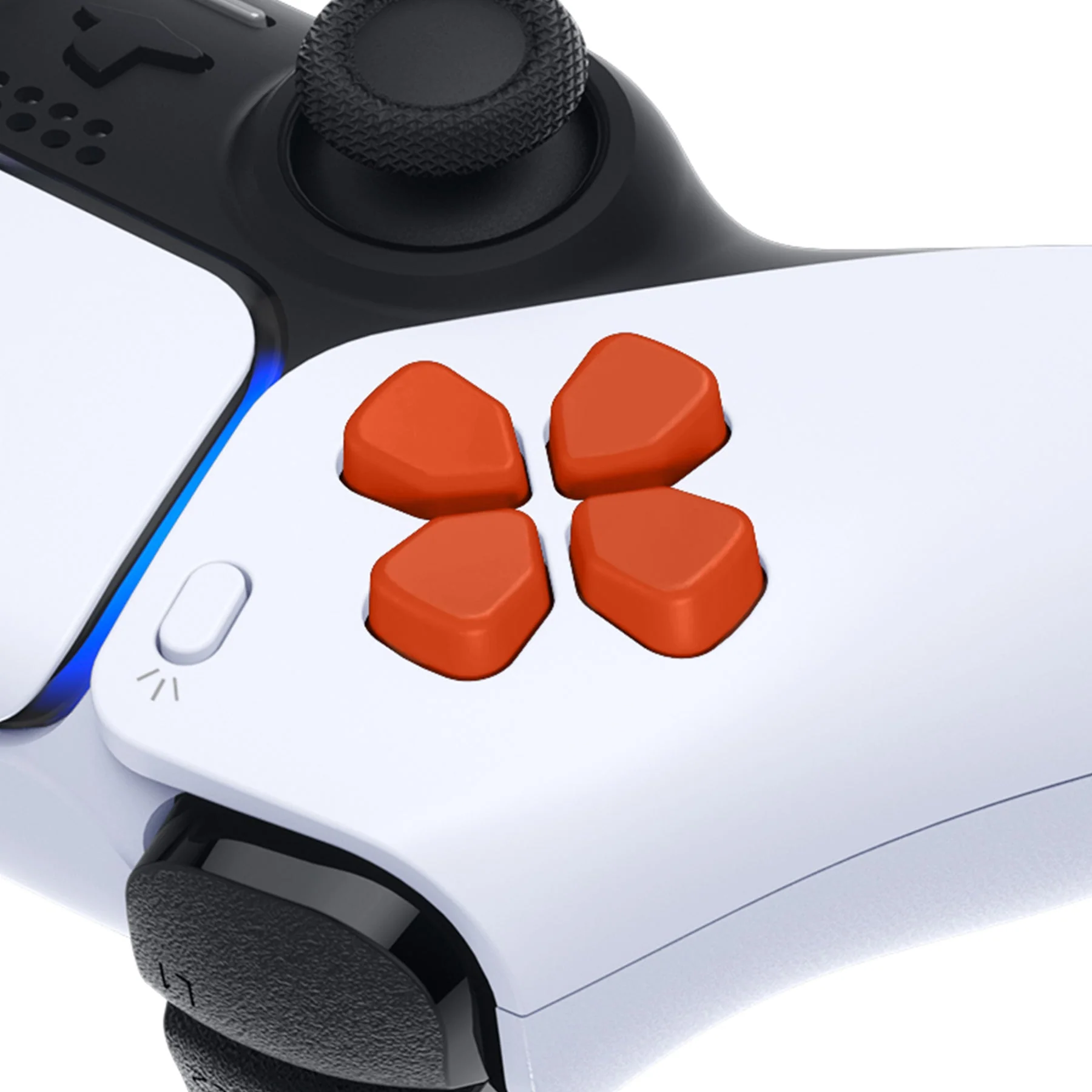 eXtremeRate Ergonomic Split Dpad Buttons (SDP Buttons) for PS5 & PS5 Edge & PS4 All Model Controller - Orange - Image 6
