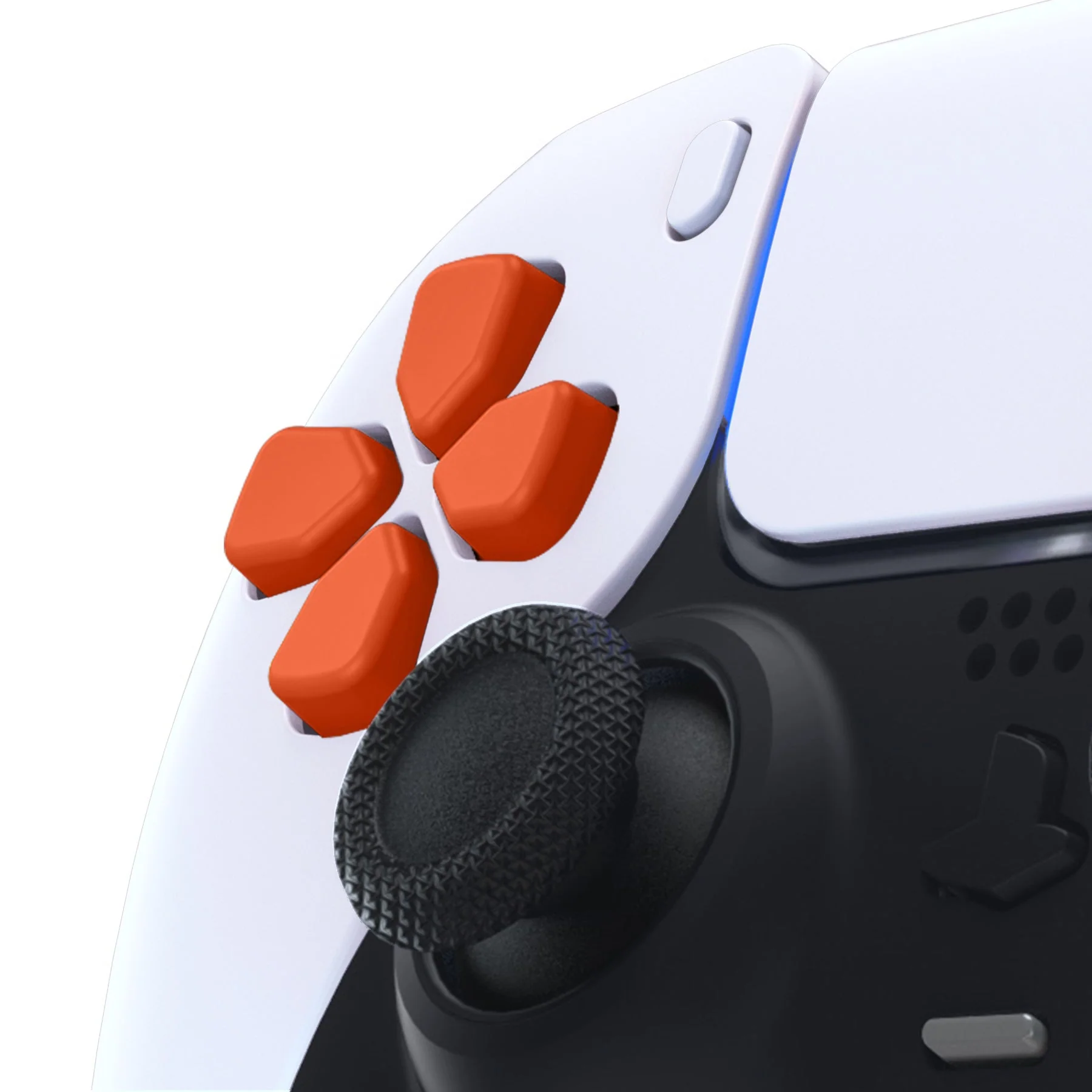 eXtremeRate Ergonomic Split Dpad Buttons (SDP Buttons) for PS5 & PS5 Edge & PS4 All Model Controller - Orange - Image 7