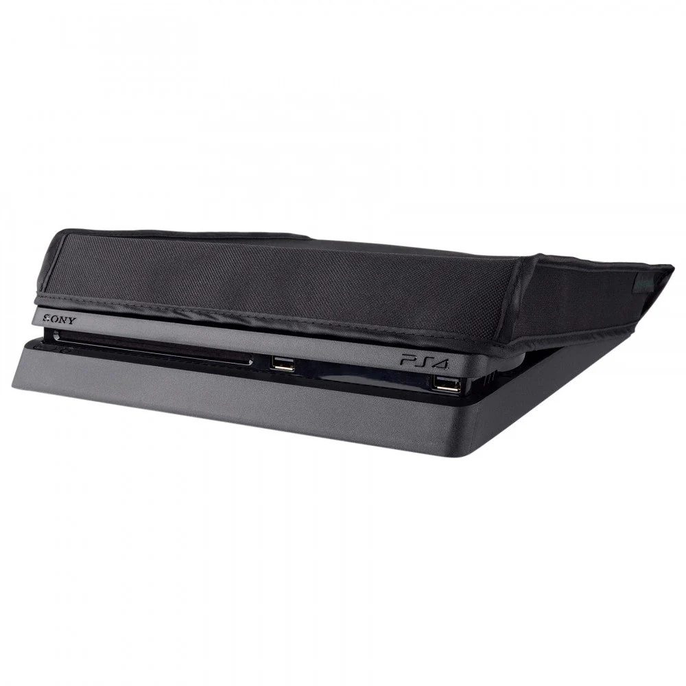 eXtremeRate Horizontal Dust Cover for PS4 slim console - Black - Image 3