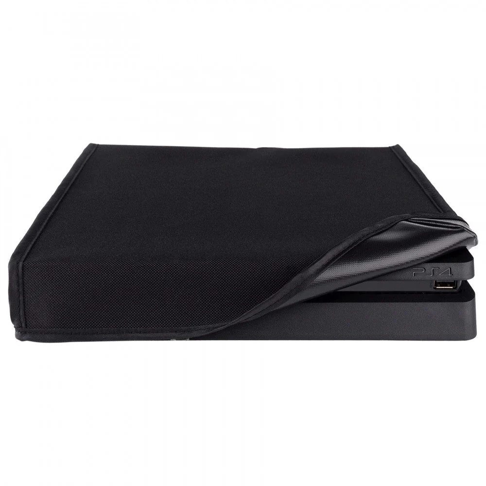 eXtremeRate Horizontal Dust Cover for PS4 slim console - Black - Image 5