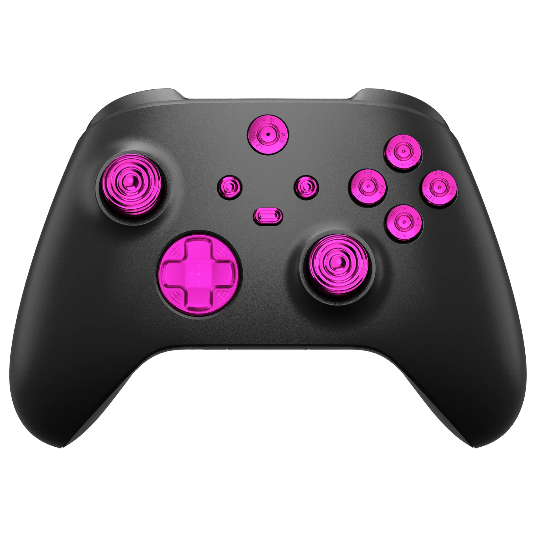 eXtremeRate 11 in 1 Custom Gold Metal Buttons for Xbox Series X/S Controller & Xbox Core Controller - Purple - Image 4