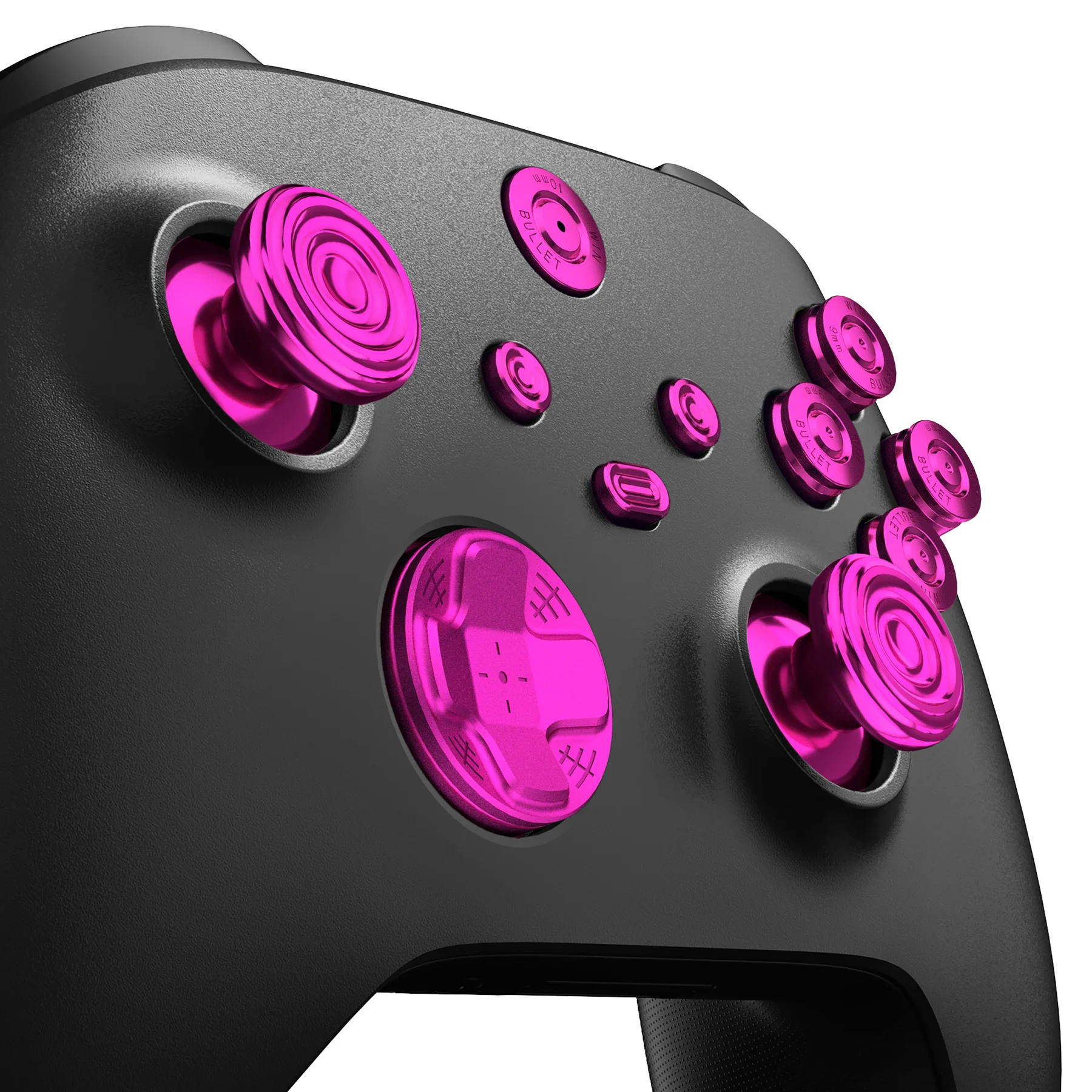eXtremeRate 11 in 1 Custom Gold Metal Buttons for Xbox Series X/S Controller & Xbox Core Controller - Purple - Image 5