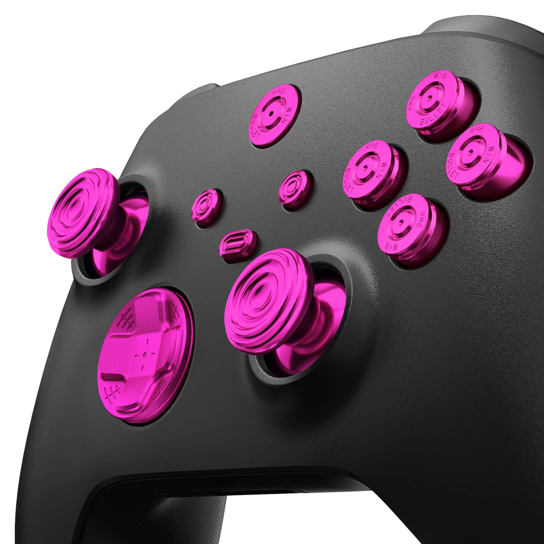 eXtremeRate 11 in 1 Custom Gold Metal Buttons for Xbox Series X/S Controller & Xbox Core Controller - Purple - Image 6