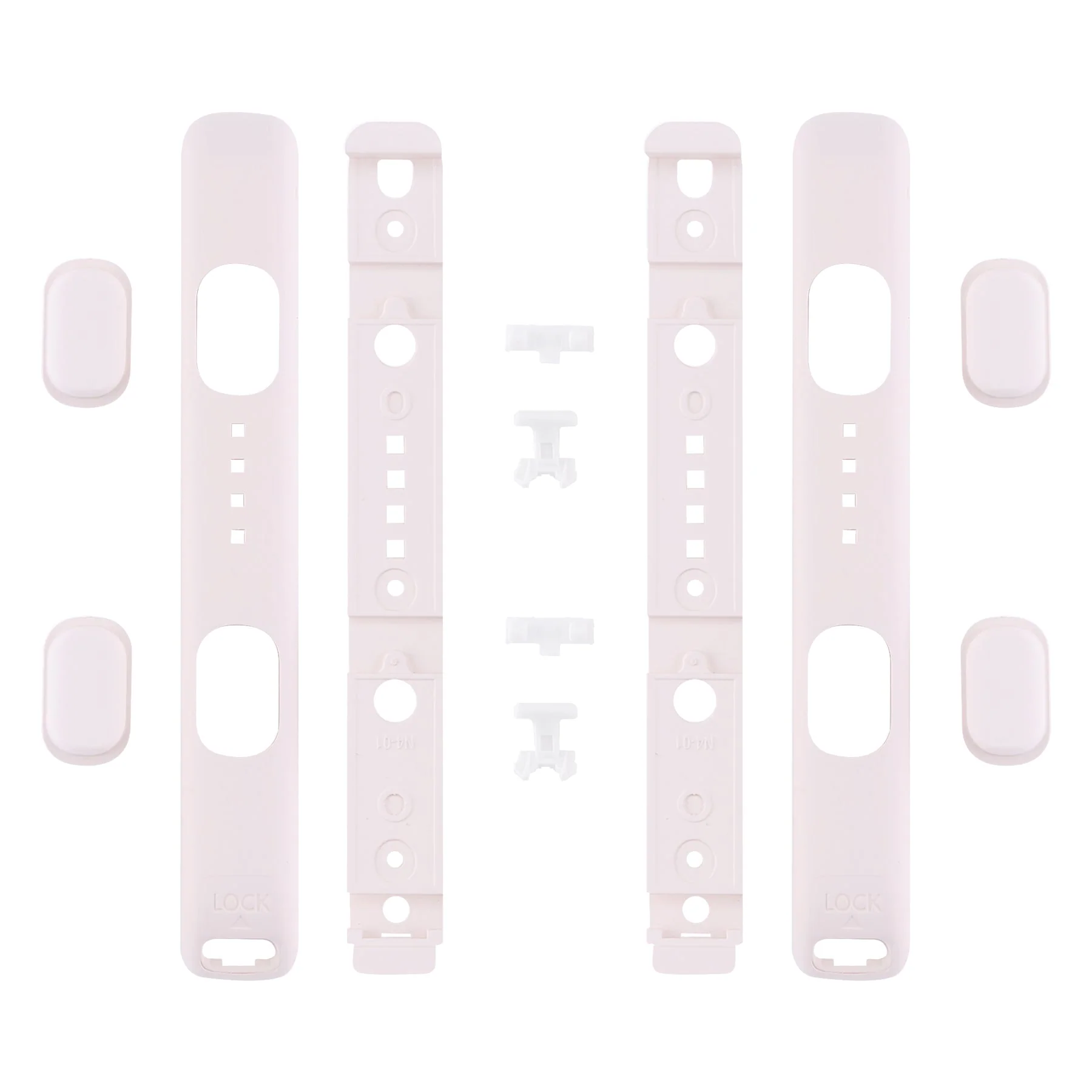 eXtremeRate 2 Pack Custom Replacement shell for Joycon Strap of NS Switch - Cherry Blossoms Pink - Image 8
