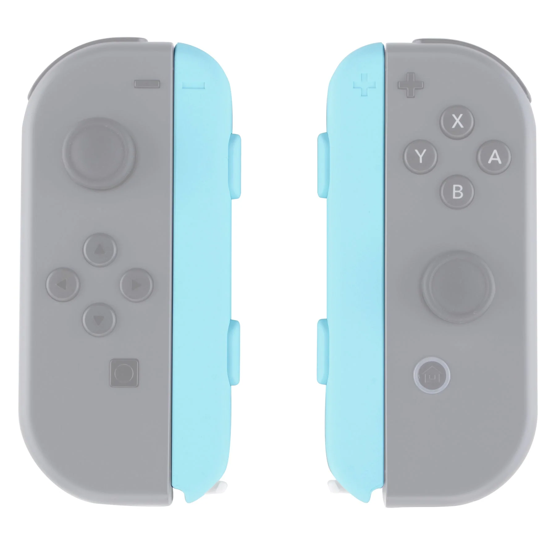 eXtremeRate 2 Pack Custom Replacement shell for Joycon Strap of NS Switch - Heaven Blue - Image 6