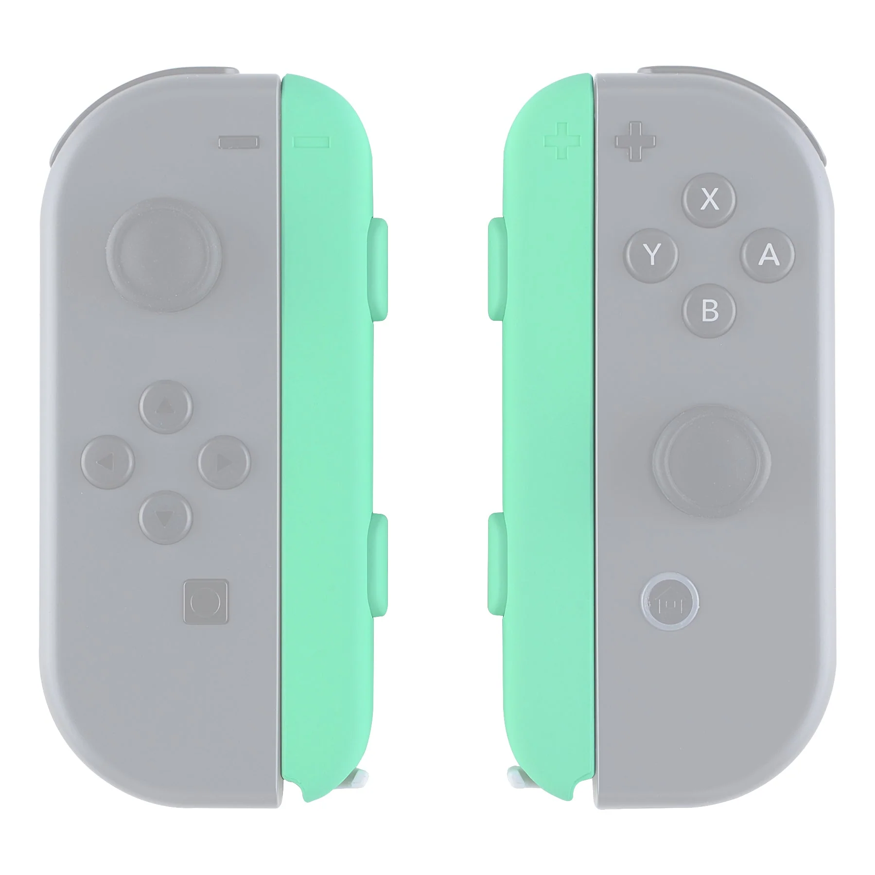 eXtremeRate 2 Pack Custom Replacement shell for Joycon Strap of NS Switch - Mint Green - Image 6