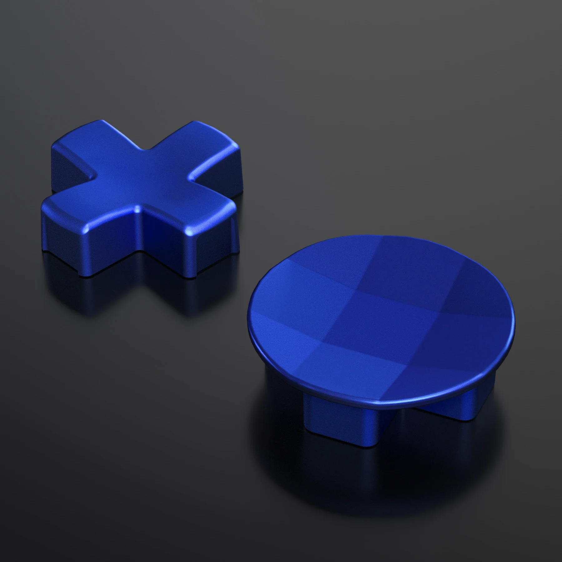 eXtremeRate 2 pcs Metalic Magnetic Stainless Steel D-Pads for Xbox One Elite (Model 1698) & Xbox One Elite Series 2 & Elite 2 Core Controller (Model 1797) - Blue - Image 3