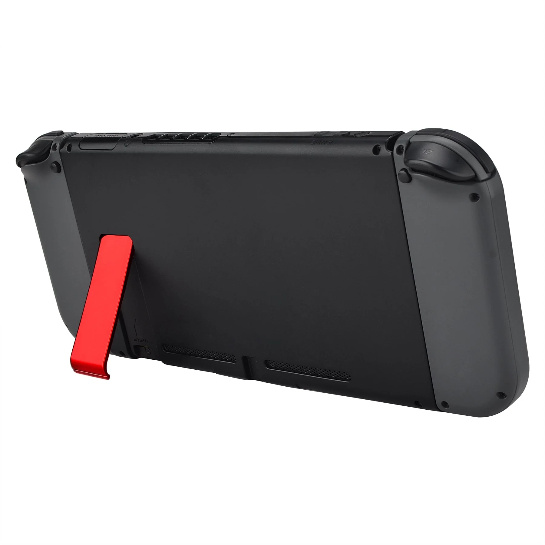 eXtremeRate 2 Sets Replacement Kickstand for Nintendo Switch Console - Glossy Chrome Red - Image 4