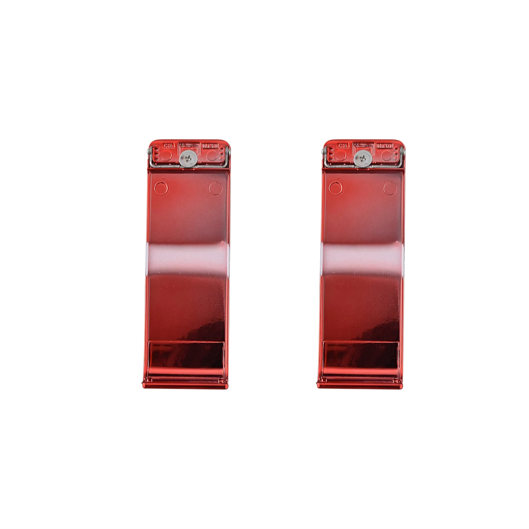 eXtremeRate 2 Sets Replacement Kickstand for Nintendo Switch Console - Glossy Chrome Red - Image 6