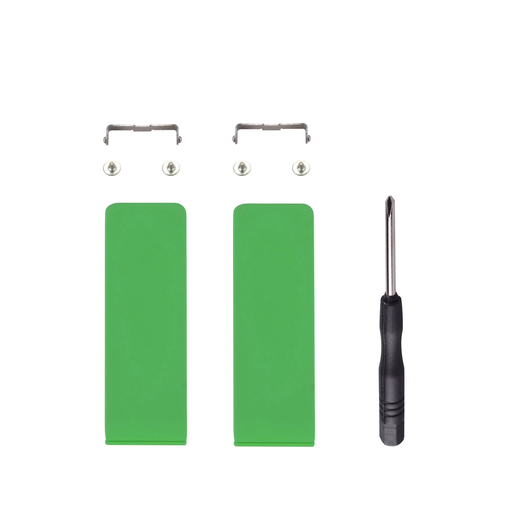 eXtremeRate 2 Sets Replacement Kickstand for Nintendo Switch Console - Lime Green - Image 2