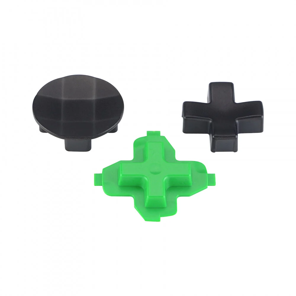 eXtremeRate 3 in 1 Magnetic Metal Stainless Steel D-Pads for Xbox One Standard & Xbox One S/X & Xbox One Elite (Model 1698) & Xbox One Elite Series 2 & Elite 2 Core Controller - Black & Green - Image 2