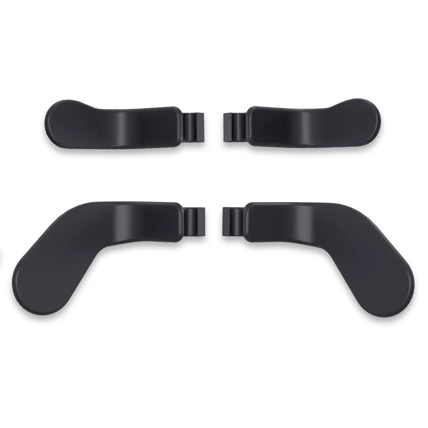 eXtremeRate 4 pcs Replacement Metalic Stainless Steel Paddles for Xbox One Elite & Xbox Elite Series 2 & Elite 2 Core Controller - Black - Image 2