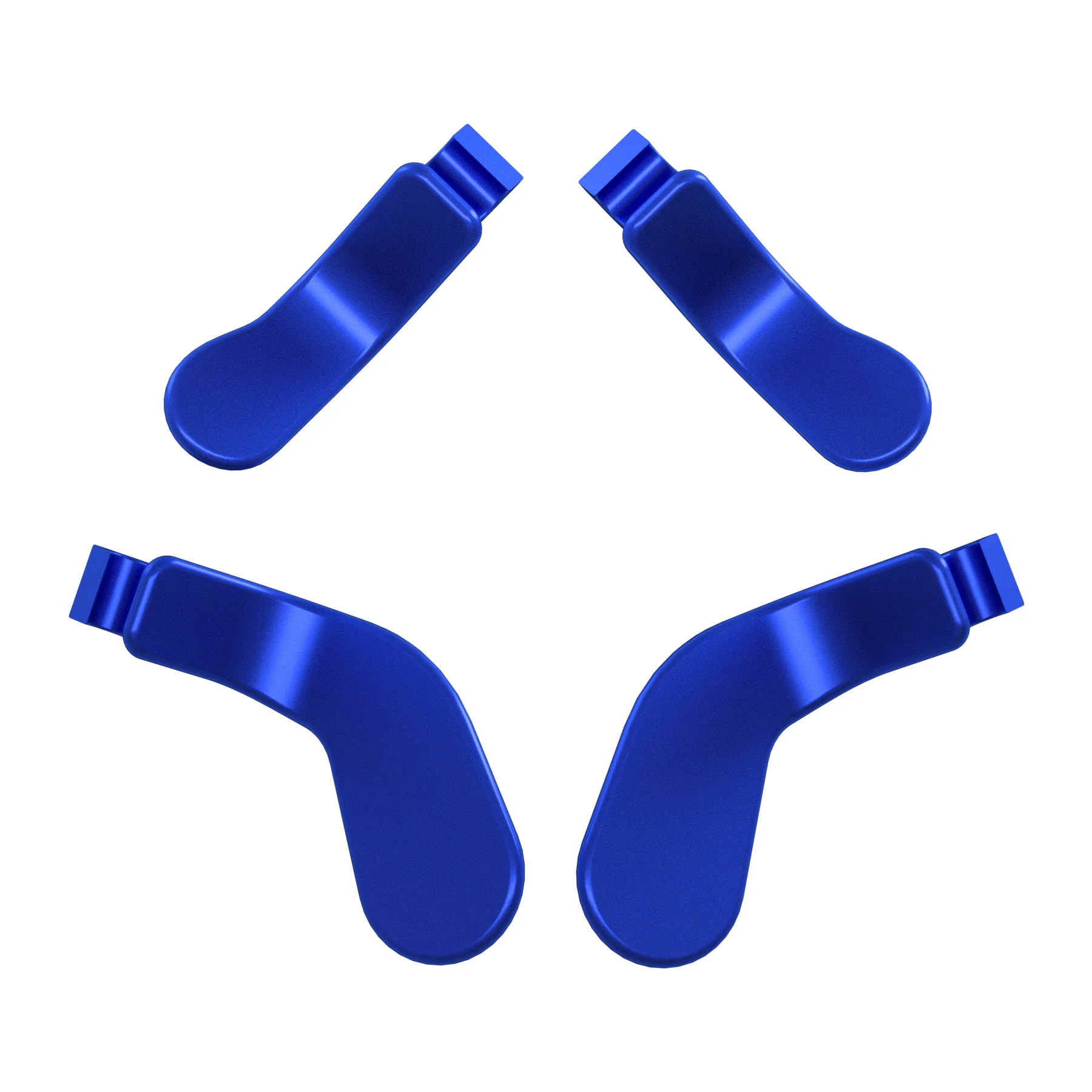 eXtremeRate 4 pcs Replacement Metalic Stainless Steel Paddles for Xbox One Elite & Xbox Elite Series 2 & Elite 2 Core Controller - Blue - Image 3