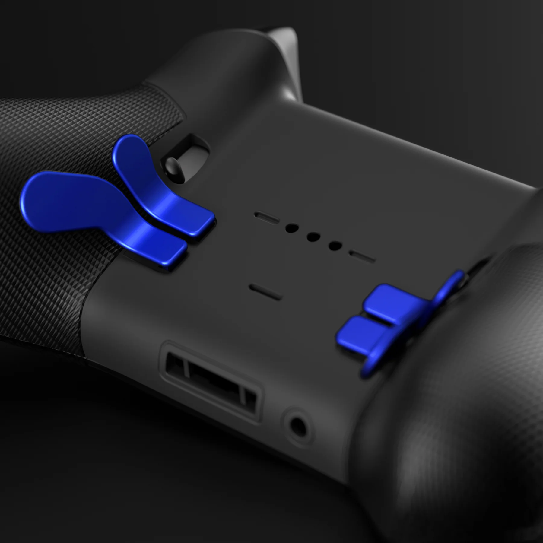 eXtremeRate 4 pcs Replacement Metalic Stainless Steel Paddles for Xbox One Elite & Xbox Elite Series 2 & Elite 2 Core Controller - Blue - Image 9