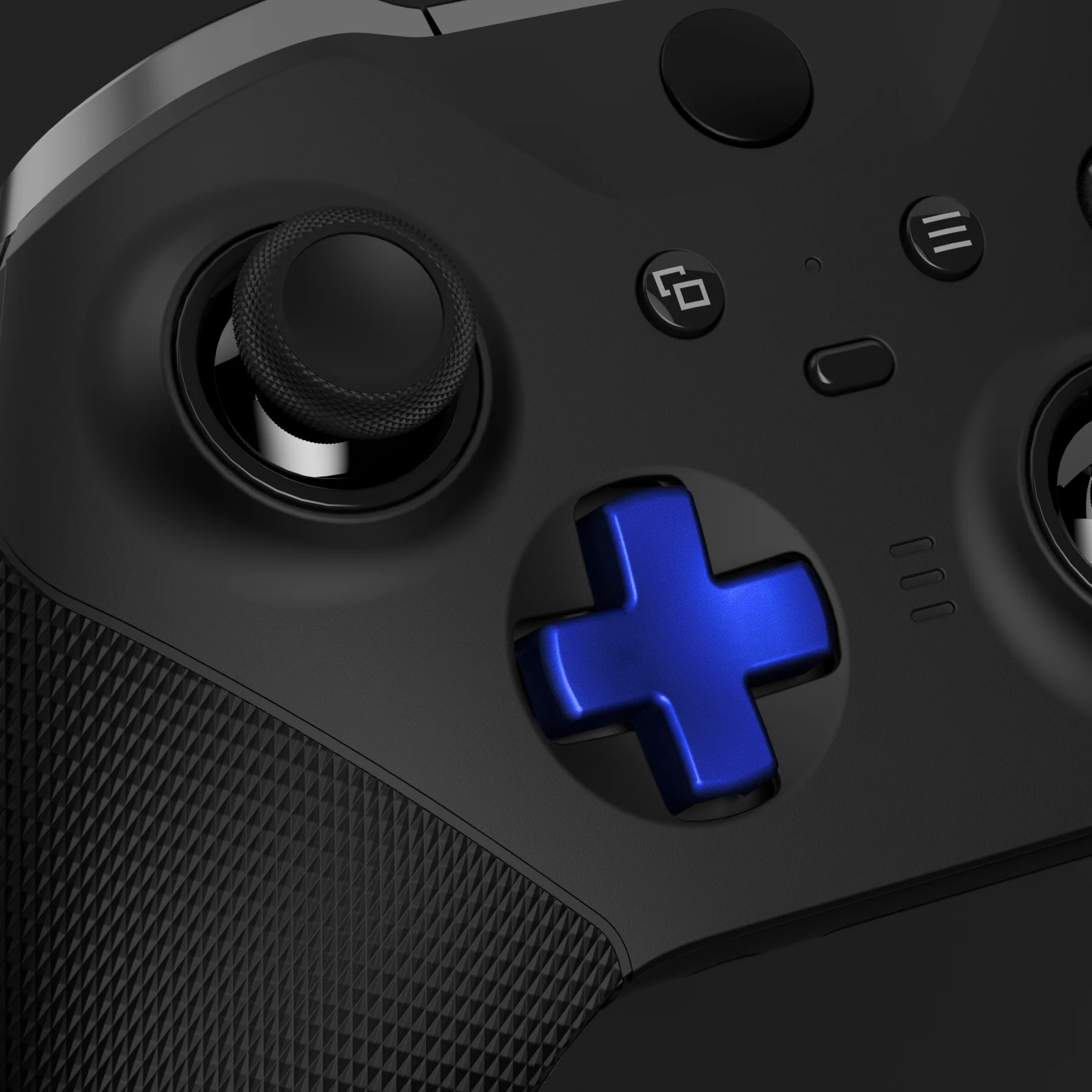 eXtremeRate 6 in 1 Replacement Metallic Magnetic Stainless Steel Back Paddles and D-Pads Kits for Xbox One Elite & Xbox Elite Series 2 & Elite 2 Core Controller - Blue - Image 2