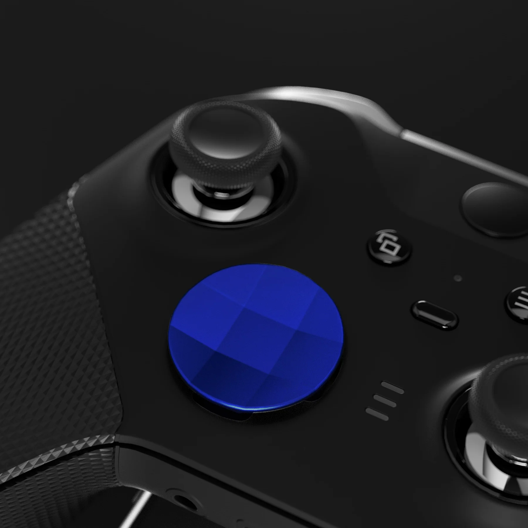 eXtremeRate 6 in 1 Replacement Metallic Magnetic Stainless Steel Back Paddles and D-Pads Kits for Xbox One Elite & Xbox Elite Series 2 & Elite 2 Core Controller - Blue - Image 3