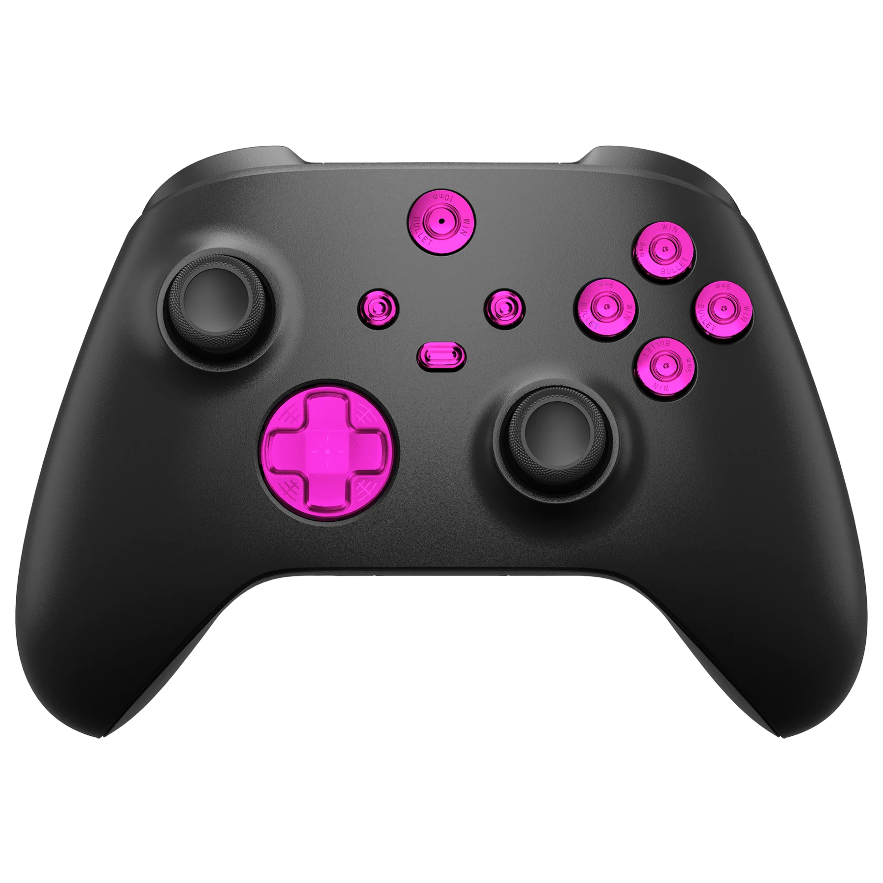 eXtremeRate 9 in 1 Custom Gold Metal Buttons for Xbox Series X/S Controller & Xbox Core Controller - Purple - Image 4