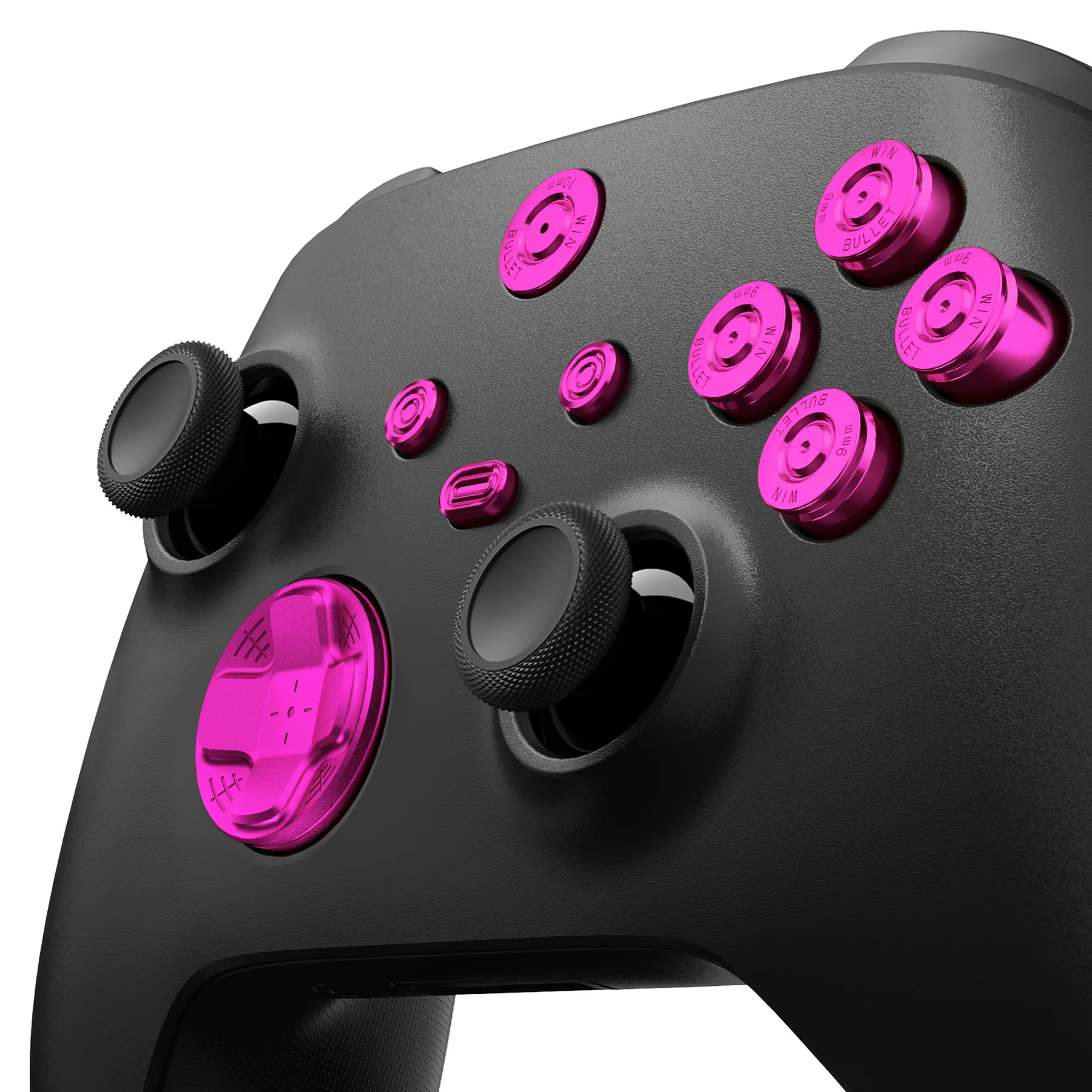 eXtremeRate 9 in 1 Custom Gold Metal Buttons for Xbox Series X/S Controller & Xbox Core Controller - Purple - Image 6