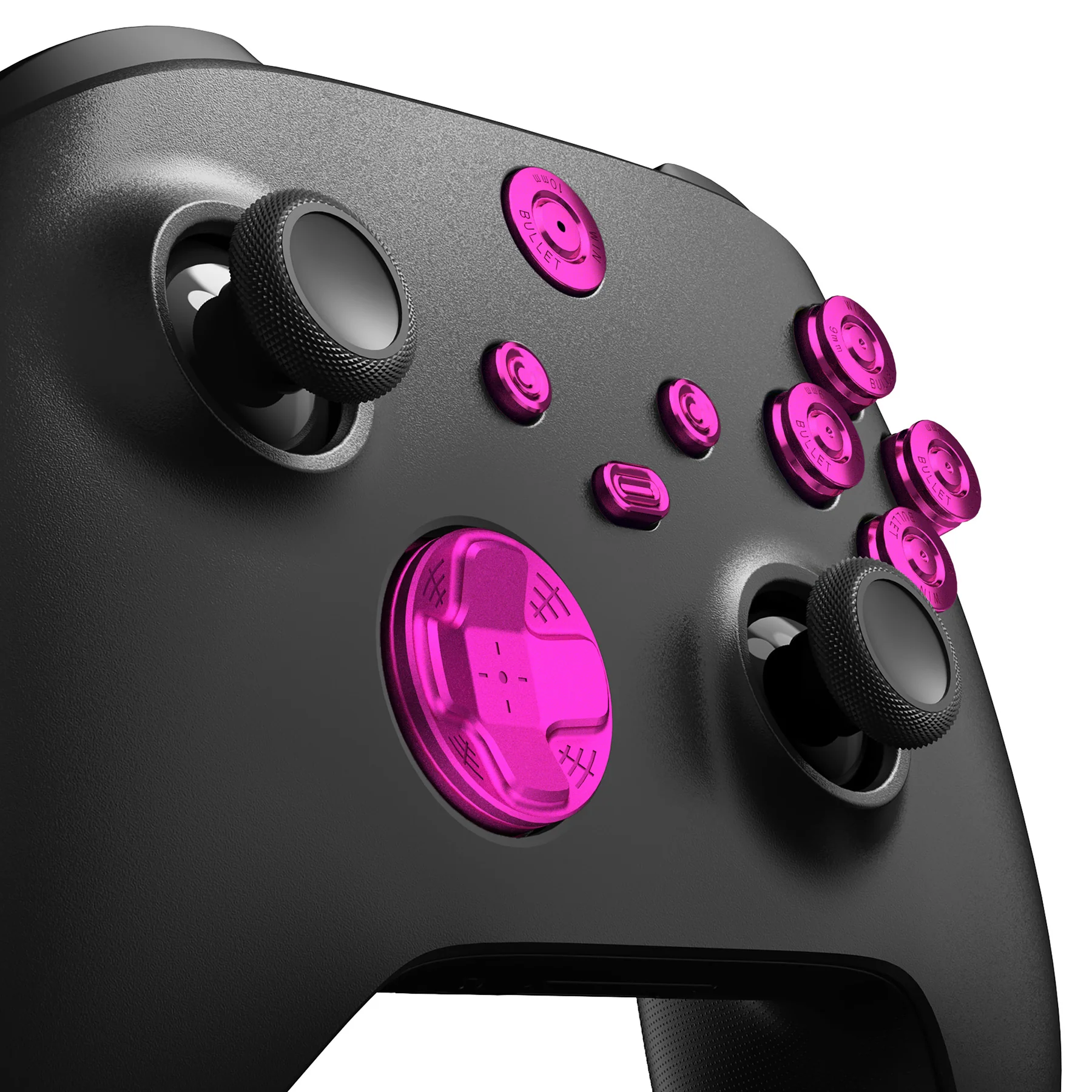 eXtremeRate 9 in 1 Custom Gold Metal Buttons for Xbox Series X/S Controller & Xbox Core Controller - Purple - Image 7