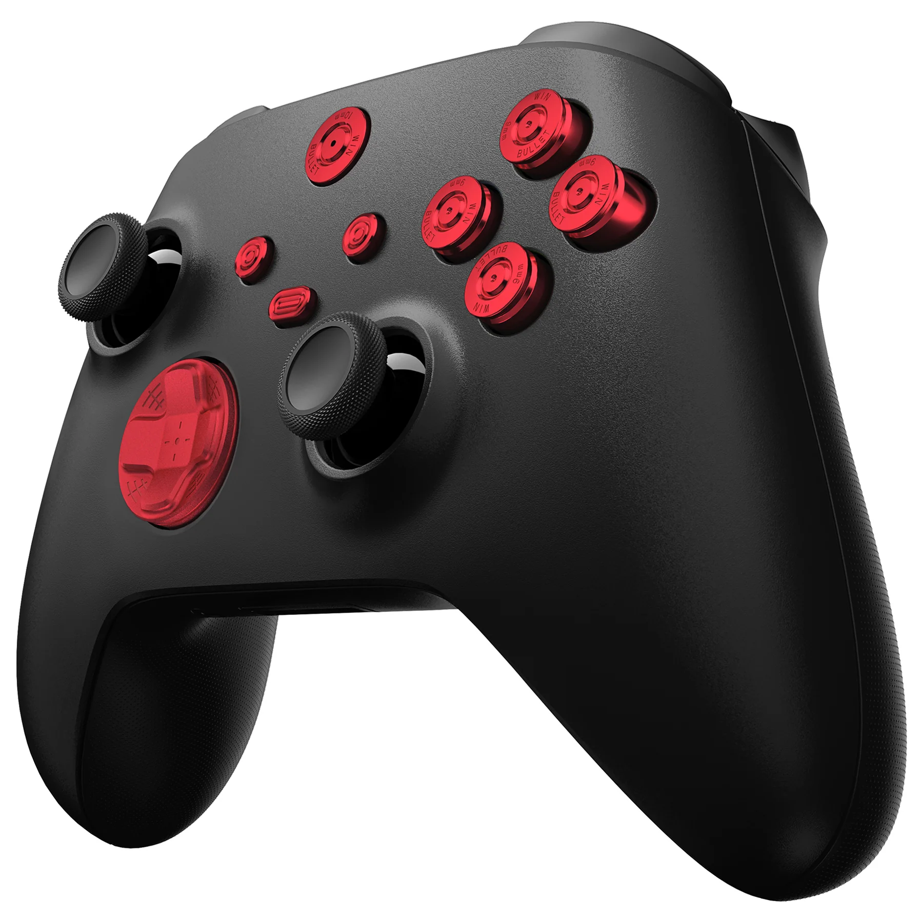 eXtremeRate 9 in 1 Custom Gold Metal Buttons for Xbox Series X/S Controller & Xbox Core Controller - Red - Image 5