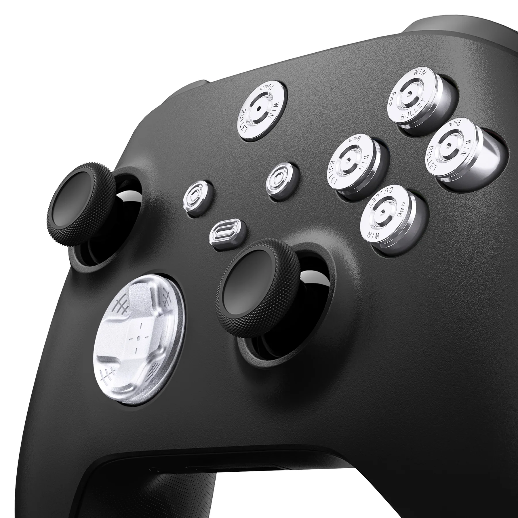 eXtremeRate 9 in 1 Custom Gold Metal Buttons for Xbox Series X/S Controller & Xbox Core Controller - Silver - Image 6